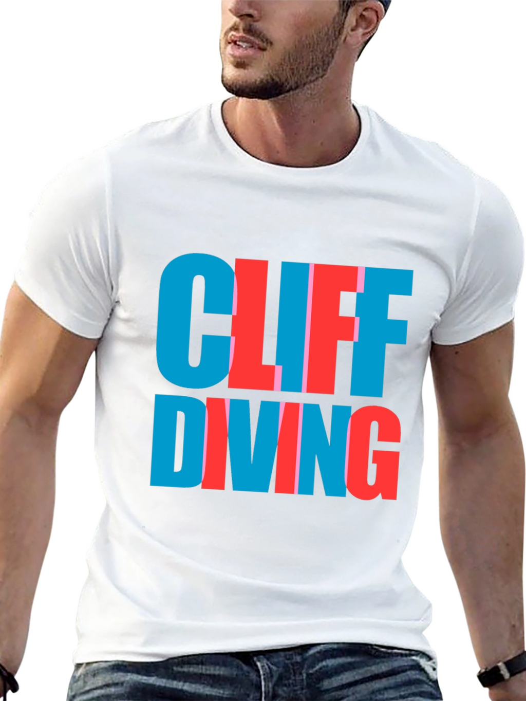Cliff Diving Tee - Bold Graphic T-Shirt