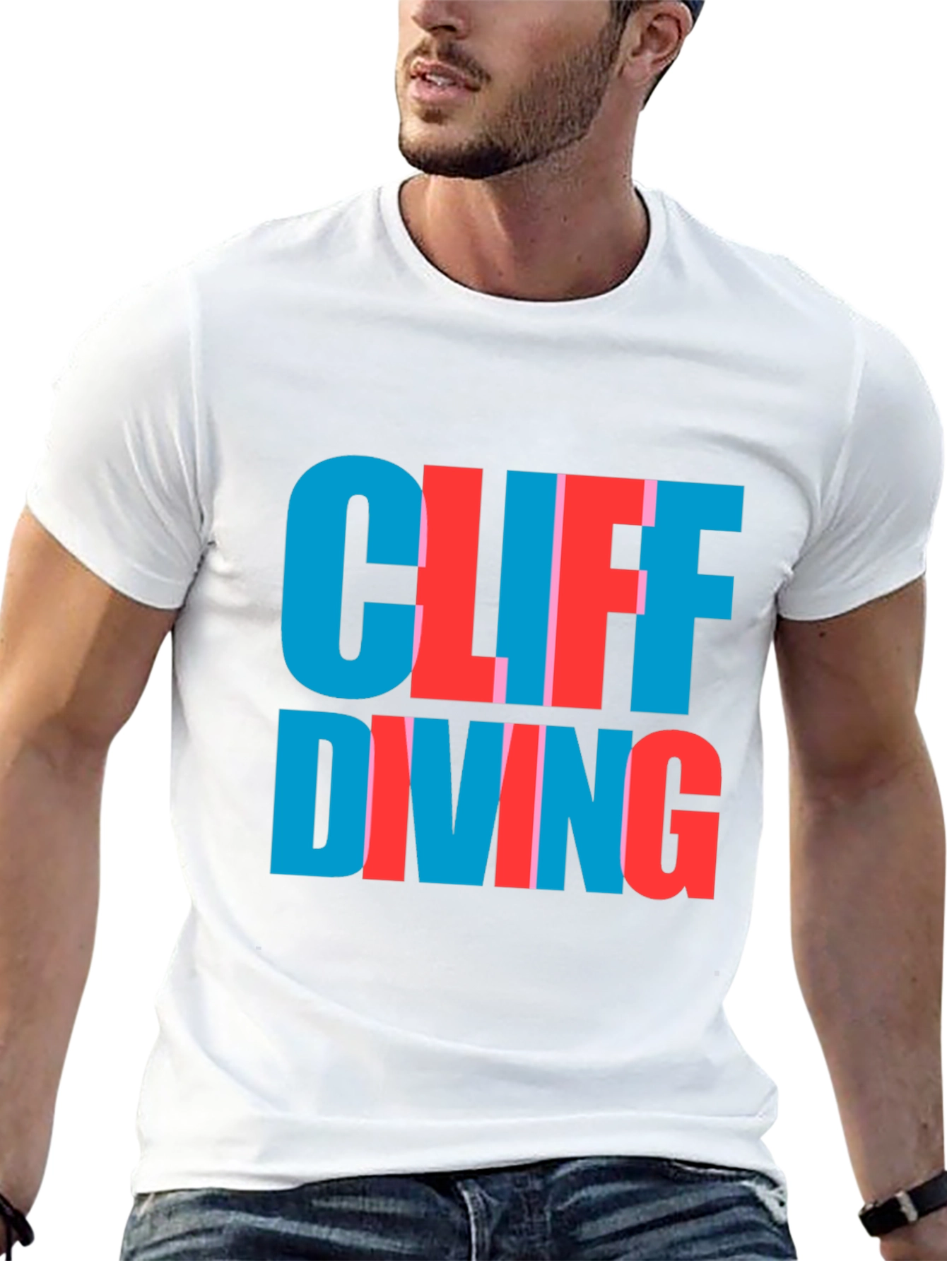 Cliff Diving Tee - Bold Graphic T-Shirt