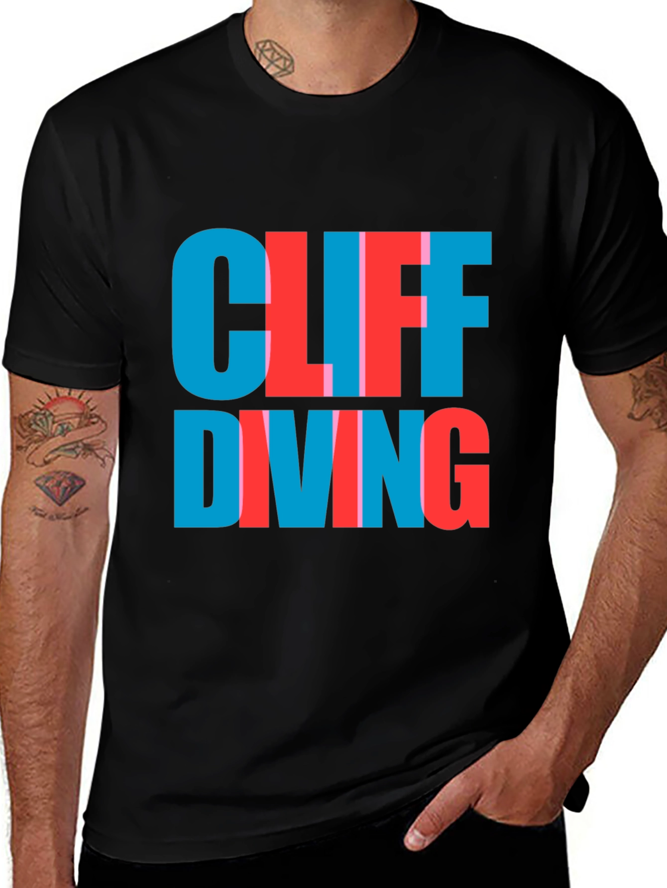 Cliff Diving Tee - Bold Graphic T-Shirt