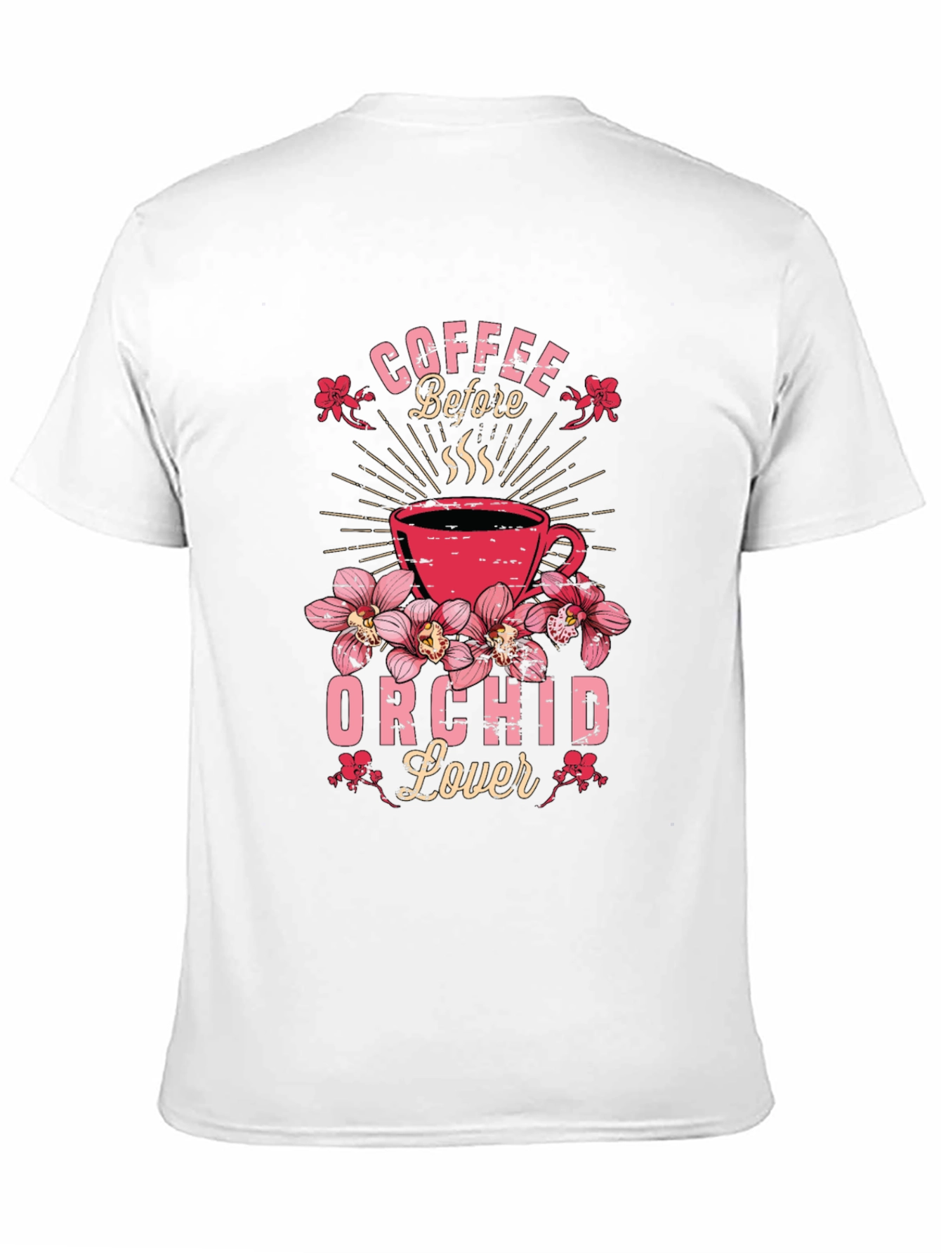 Coffee Before Orchid Lover Graphic Tee