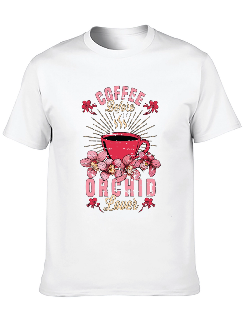 Coffee Before Orchid Lover Graphic Tee