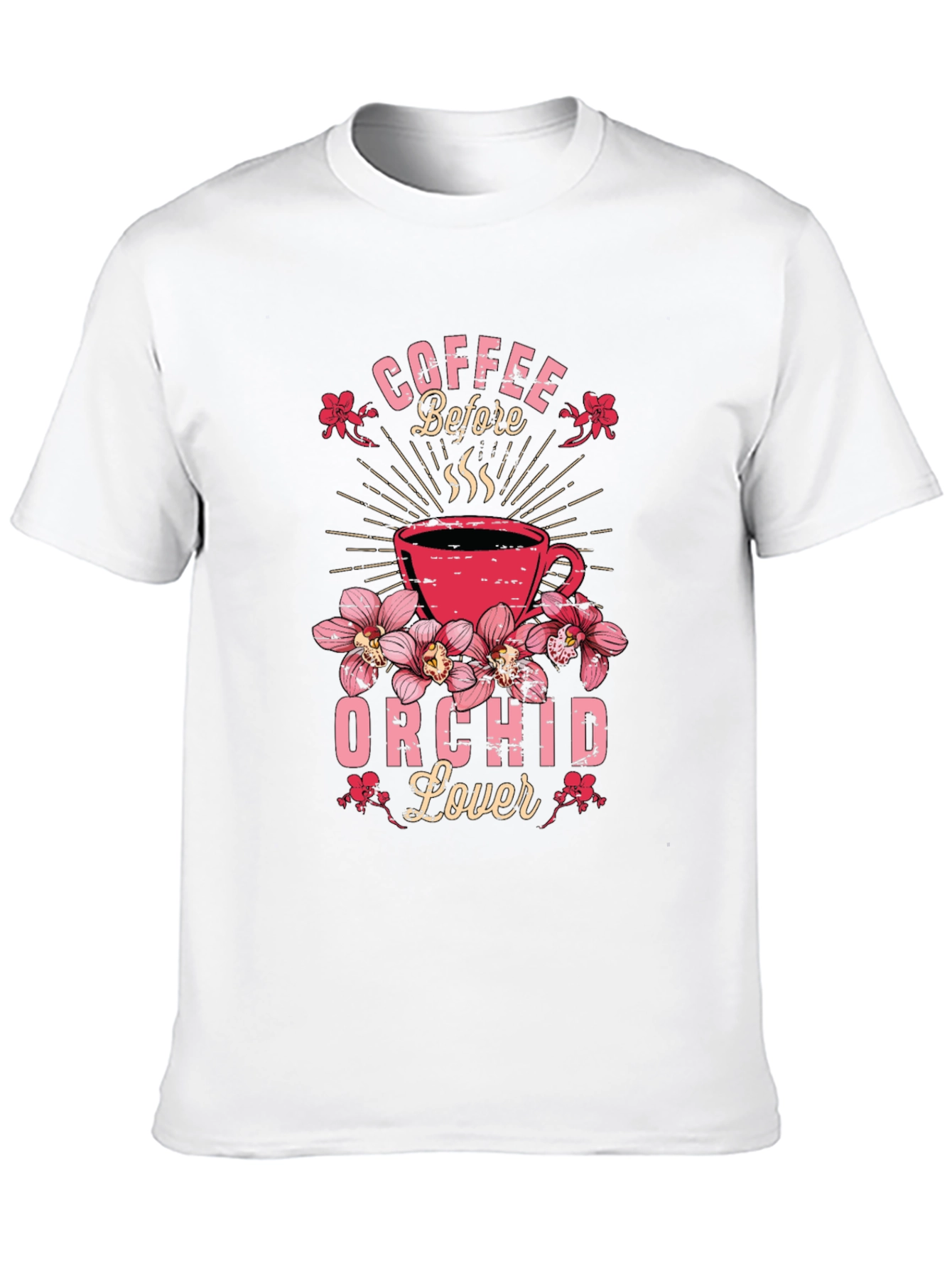 Coffee Before Orchid Lover Graphic Tee
