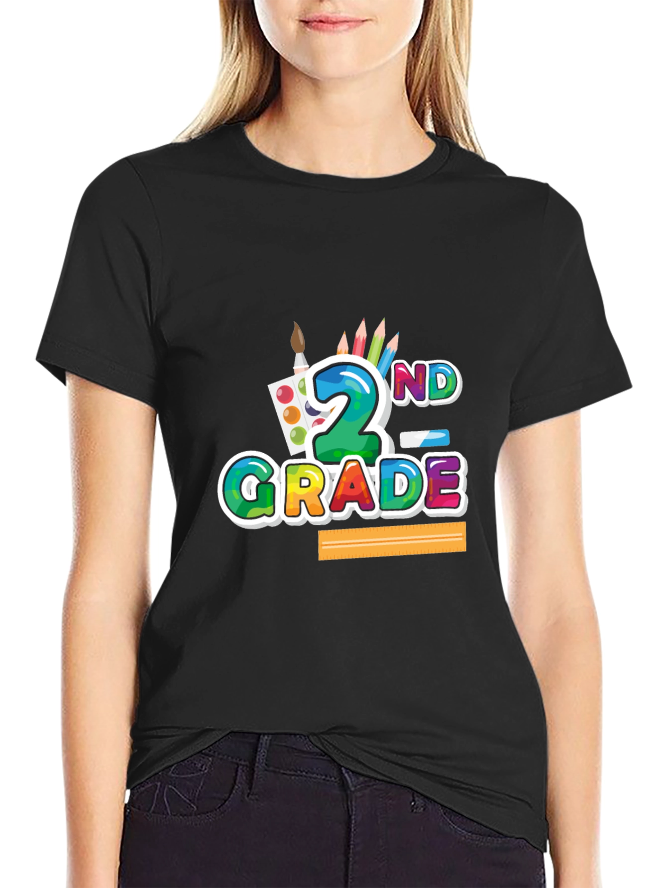 2nd Grade Colorful T-Shirt - Back to School