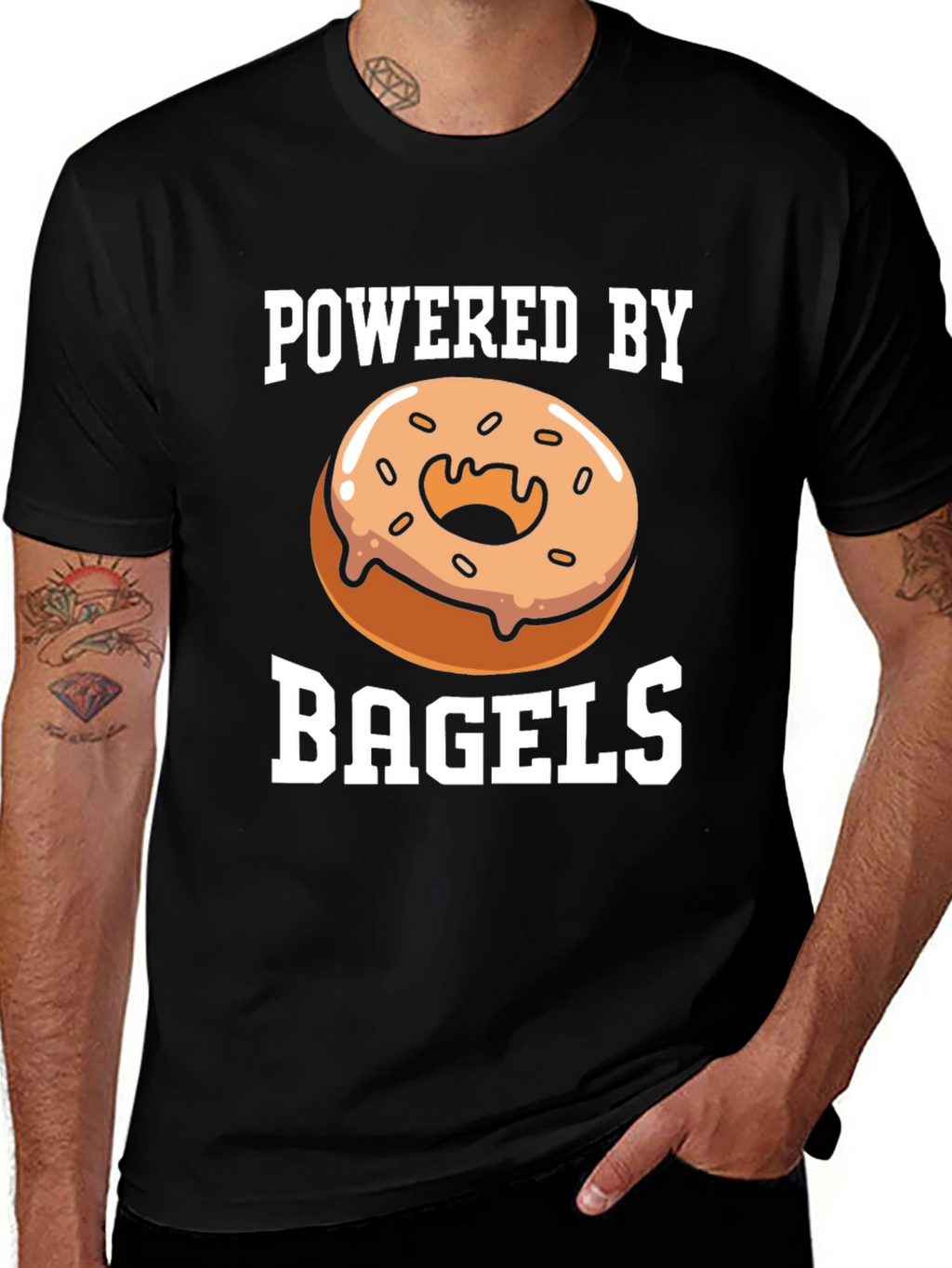 Powered by Bagels Graphic T-Shirt