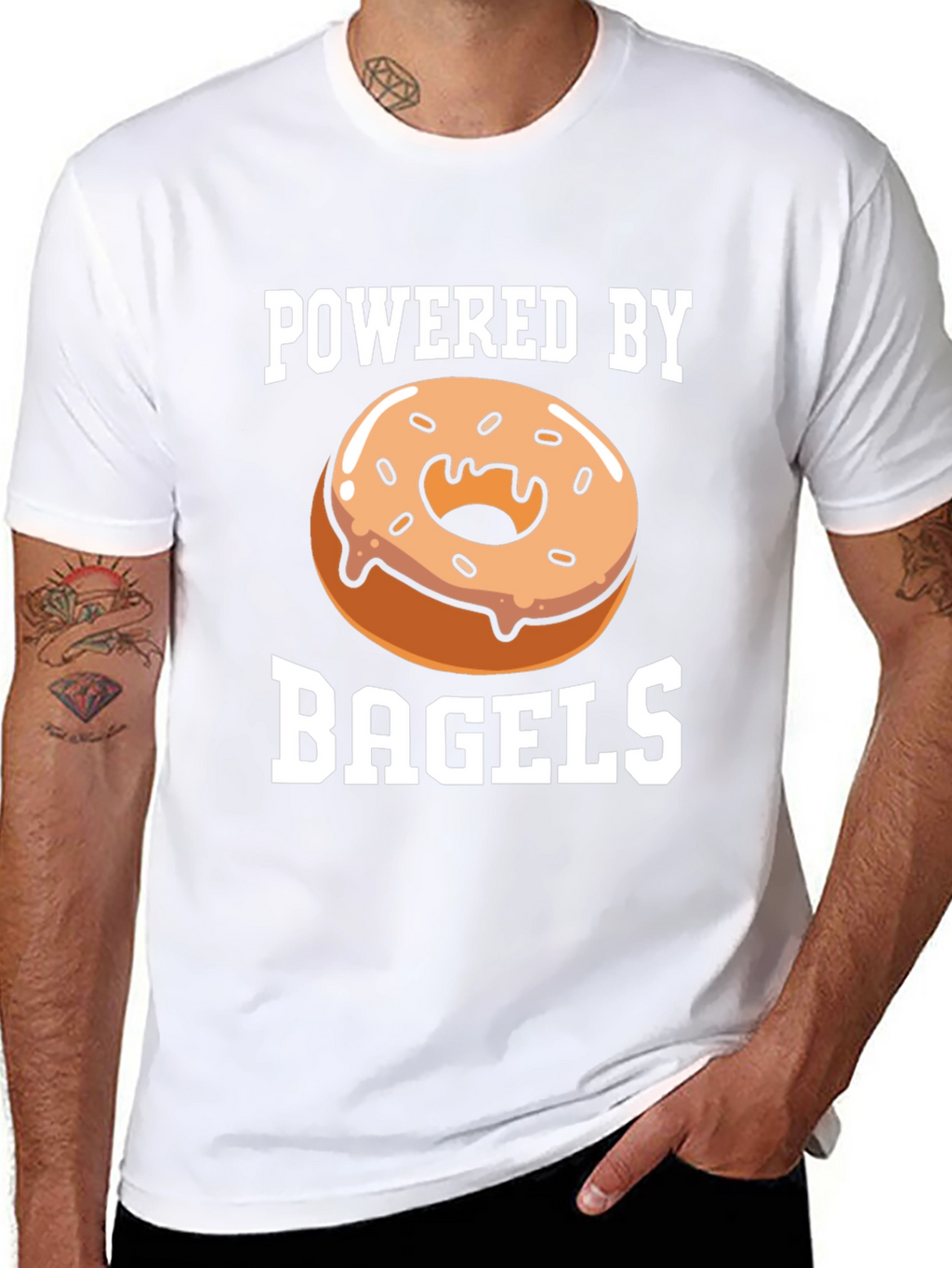 Powered by Bagels Graphic T-Shirt