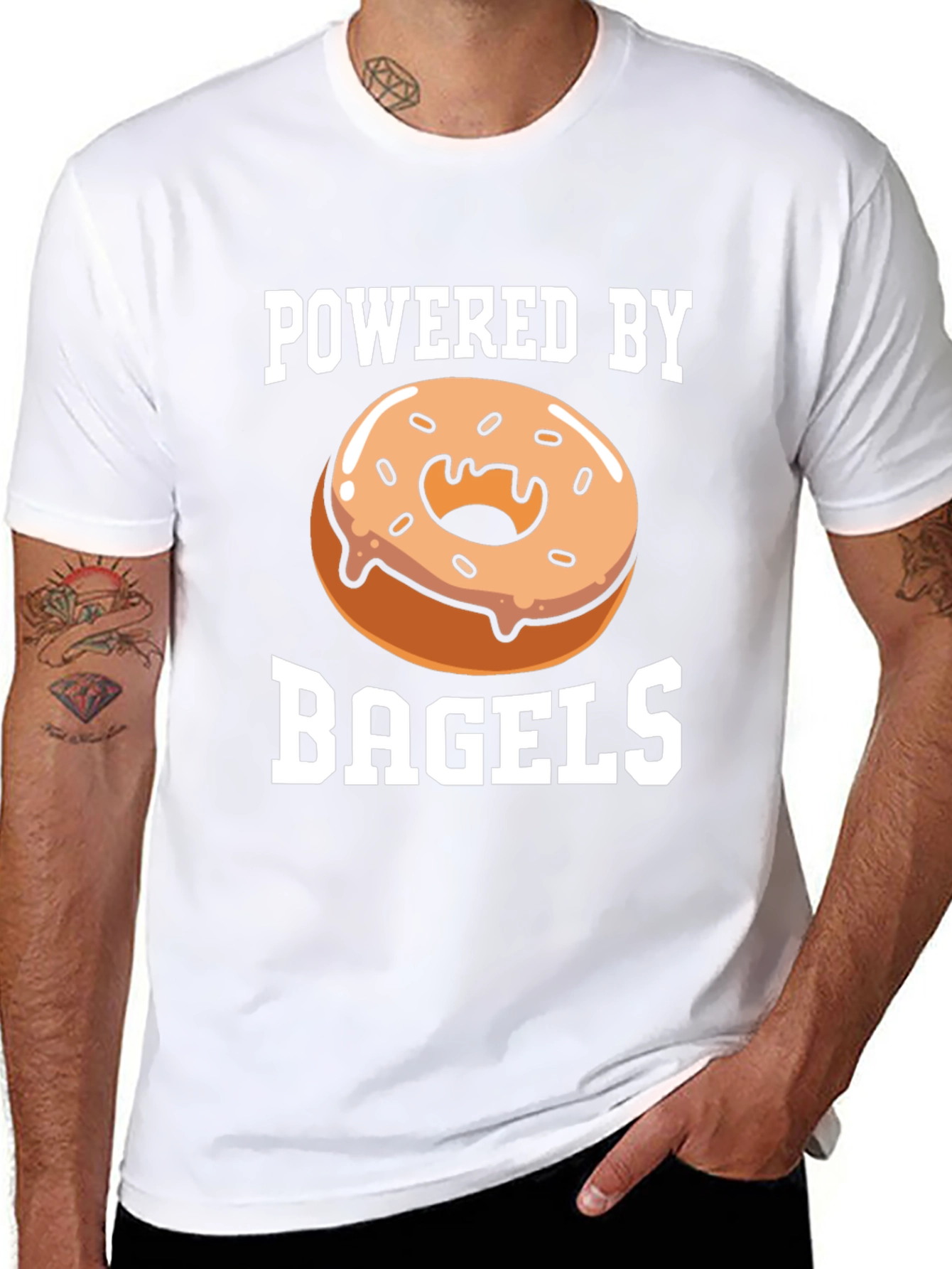Powered by Bagels Graphic T-Shirt