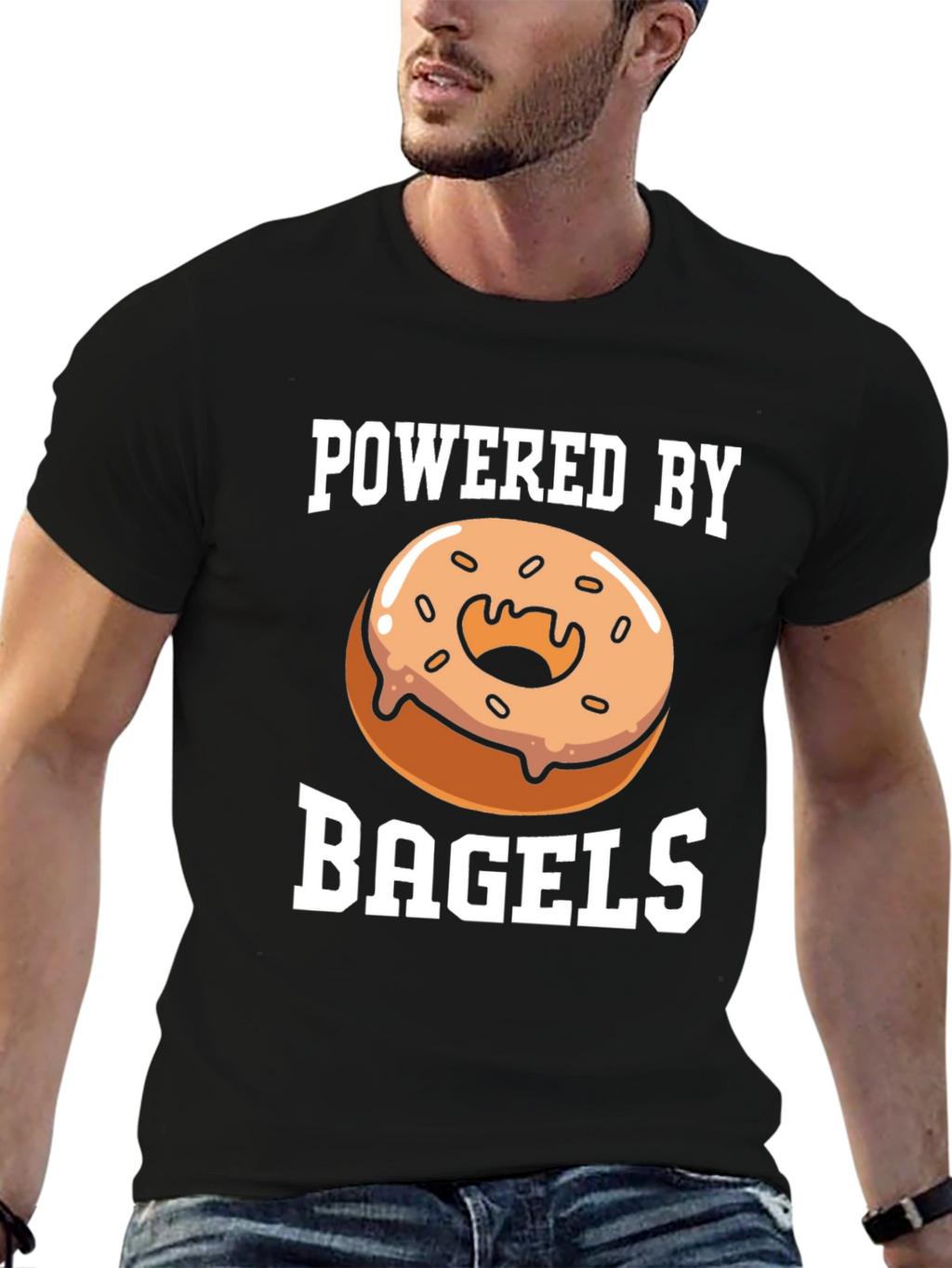 Powered by Bagels Graphic T-Shirt