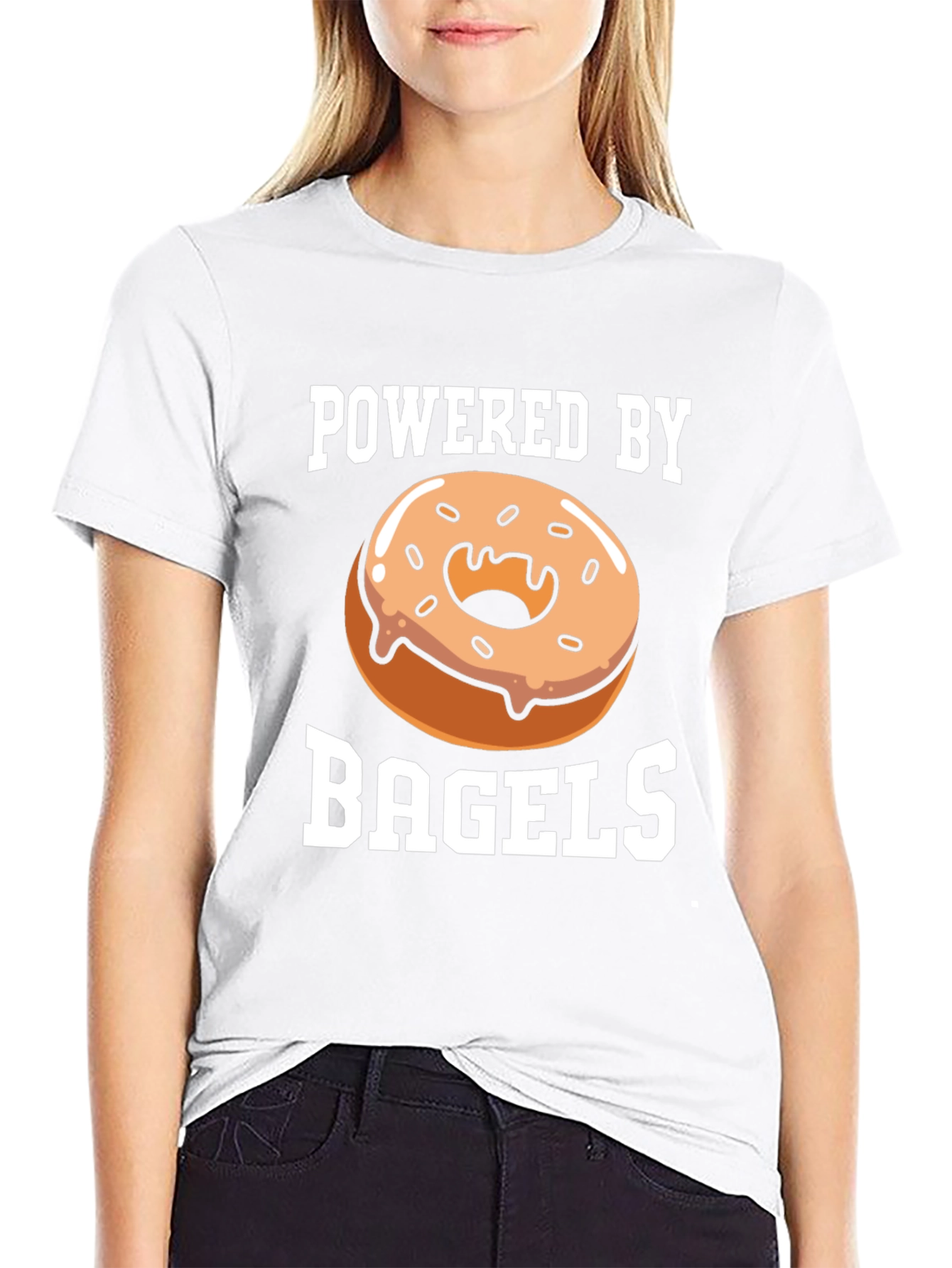 Powered by Bagels Graphic T-Shirt
