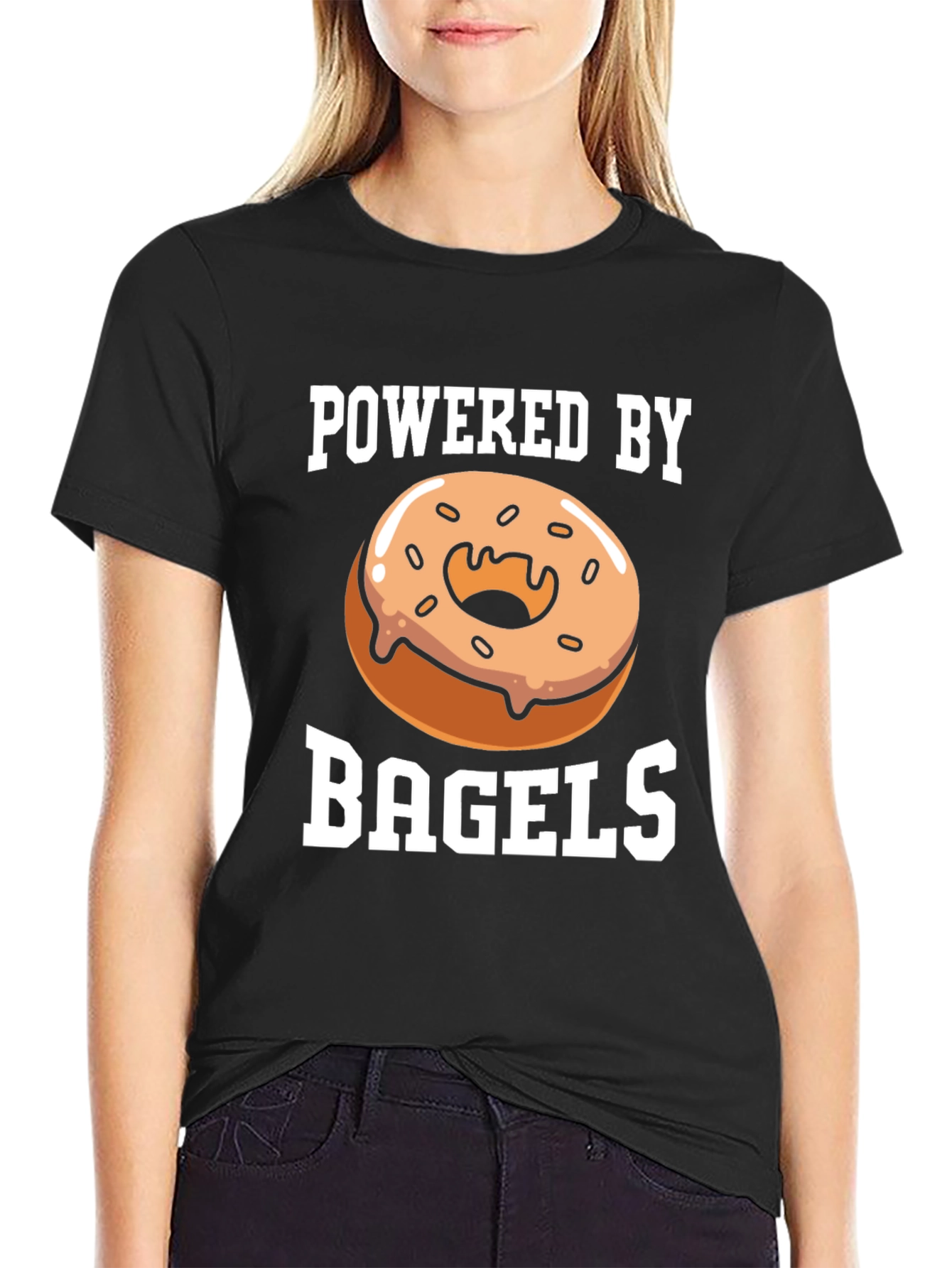 Powered by Bagels Graphic T-Shirt