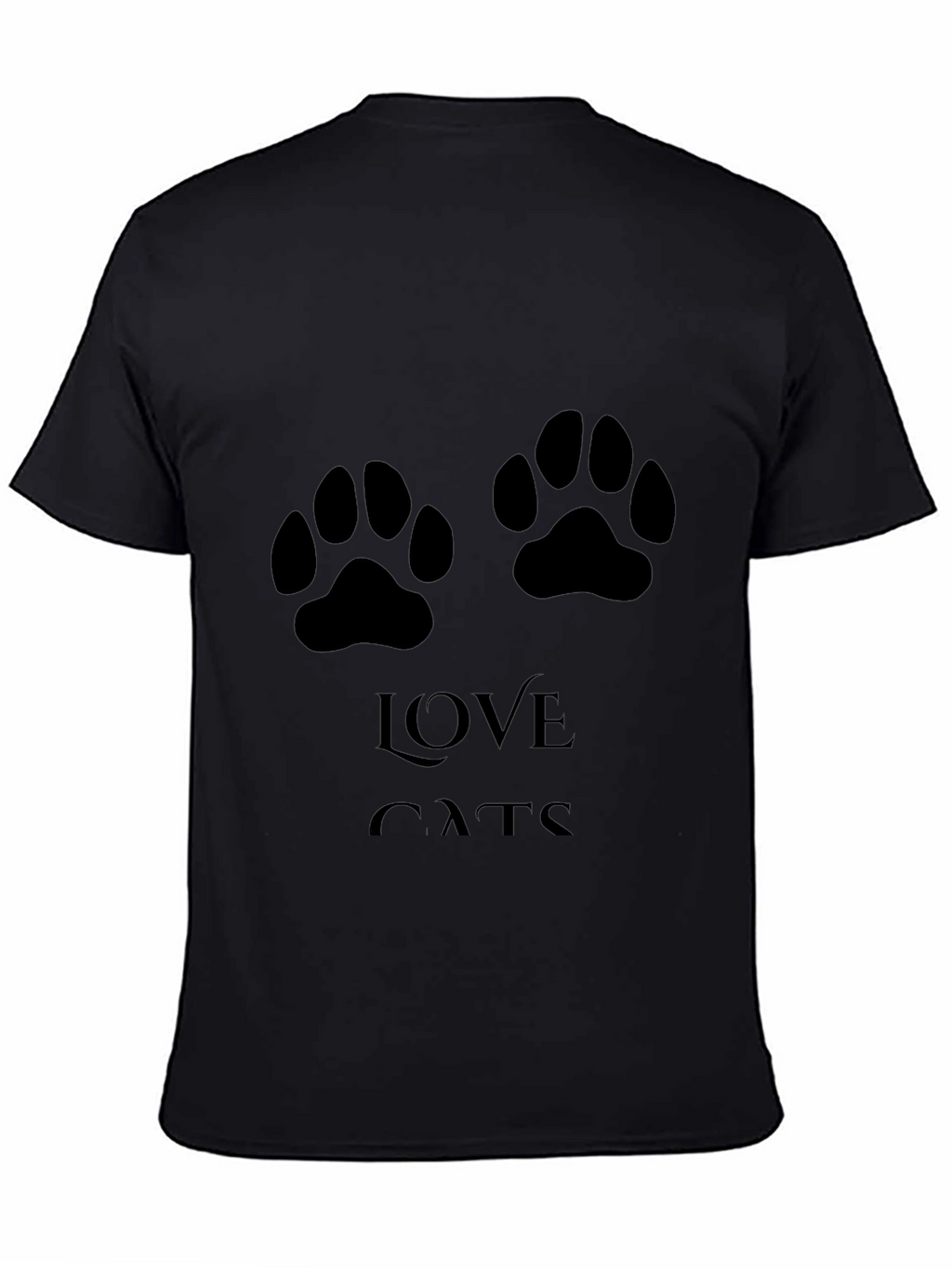 Love Cats T-Shirt - Paw Print Design