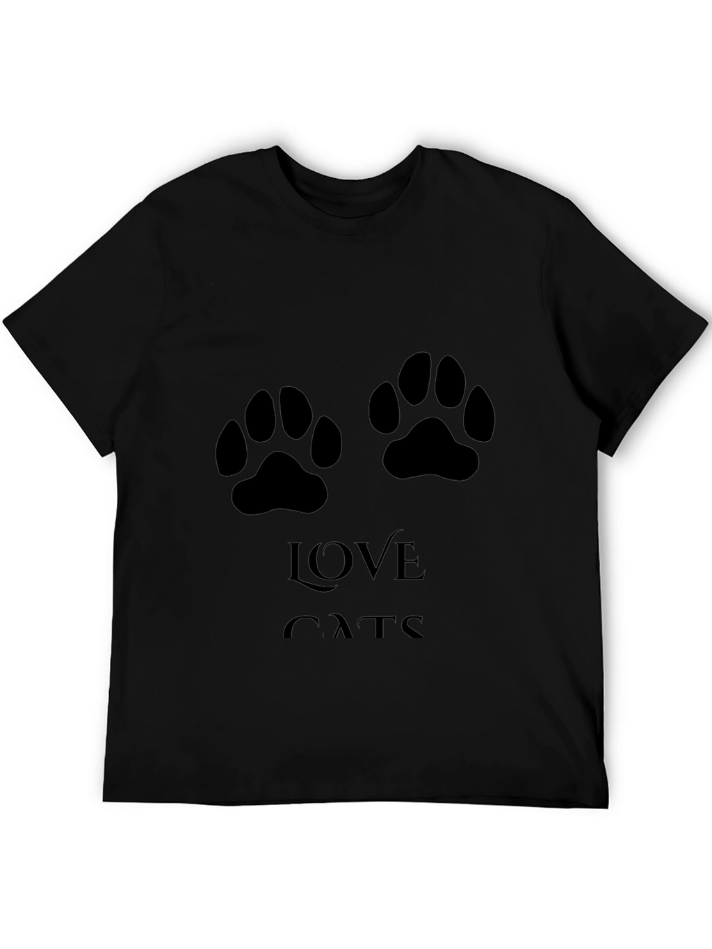 Love Cats T-Shirt - Paw Print Design