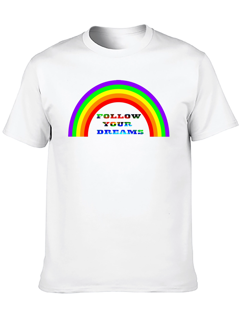 Rainbow Follow Your Dreams Graphic Tee