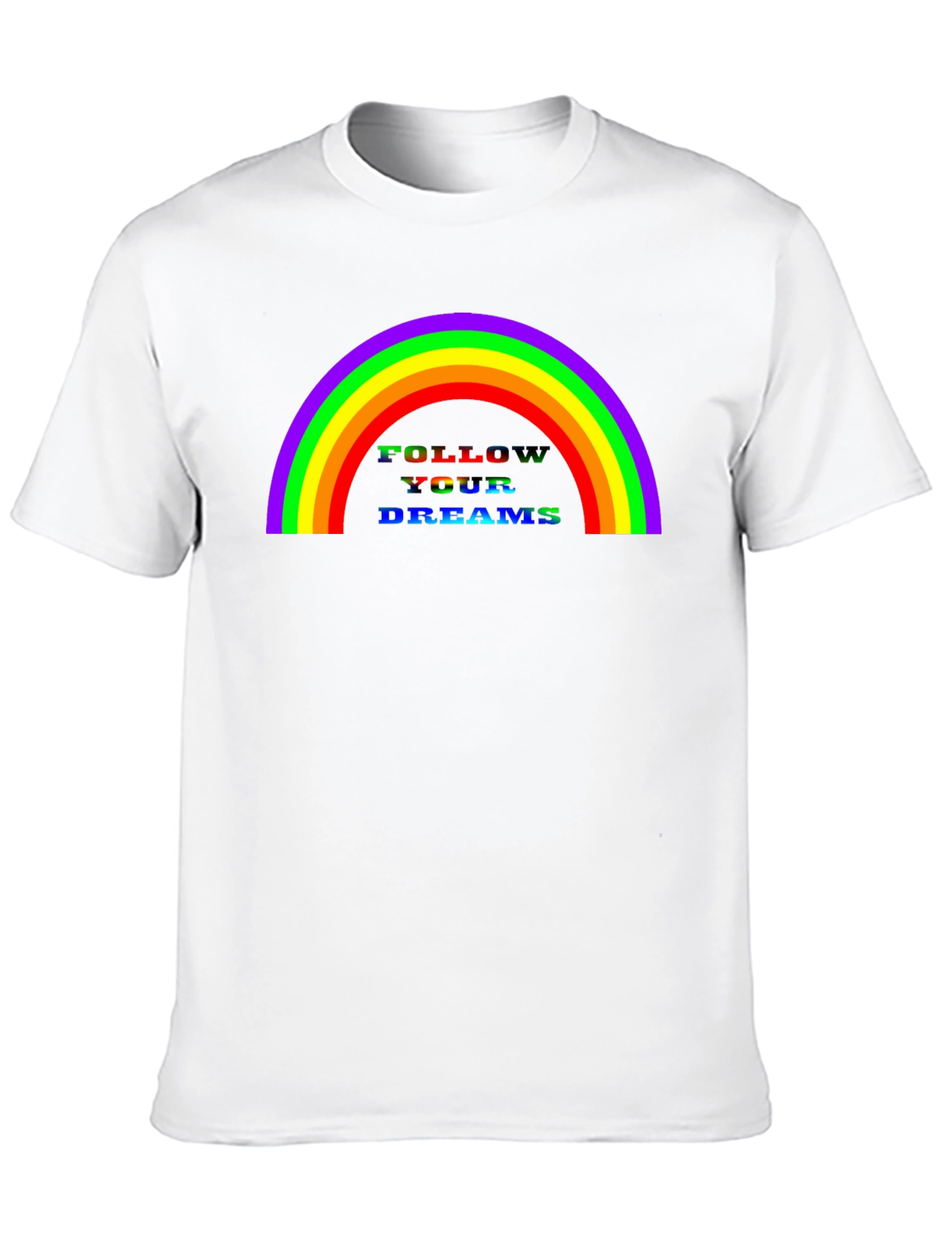 Rainbow Follow Your Dreams Graphic Tee