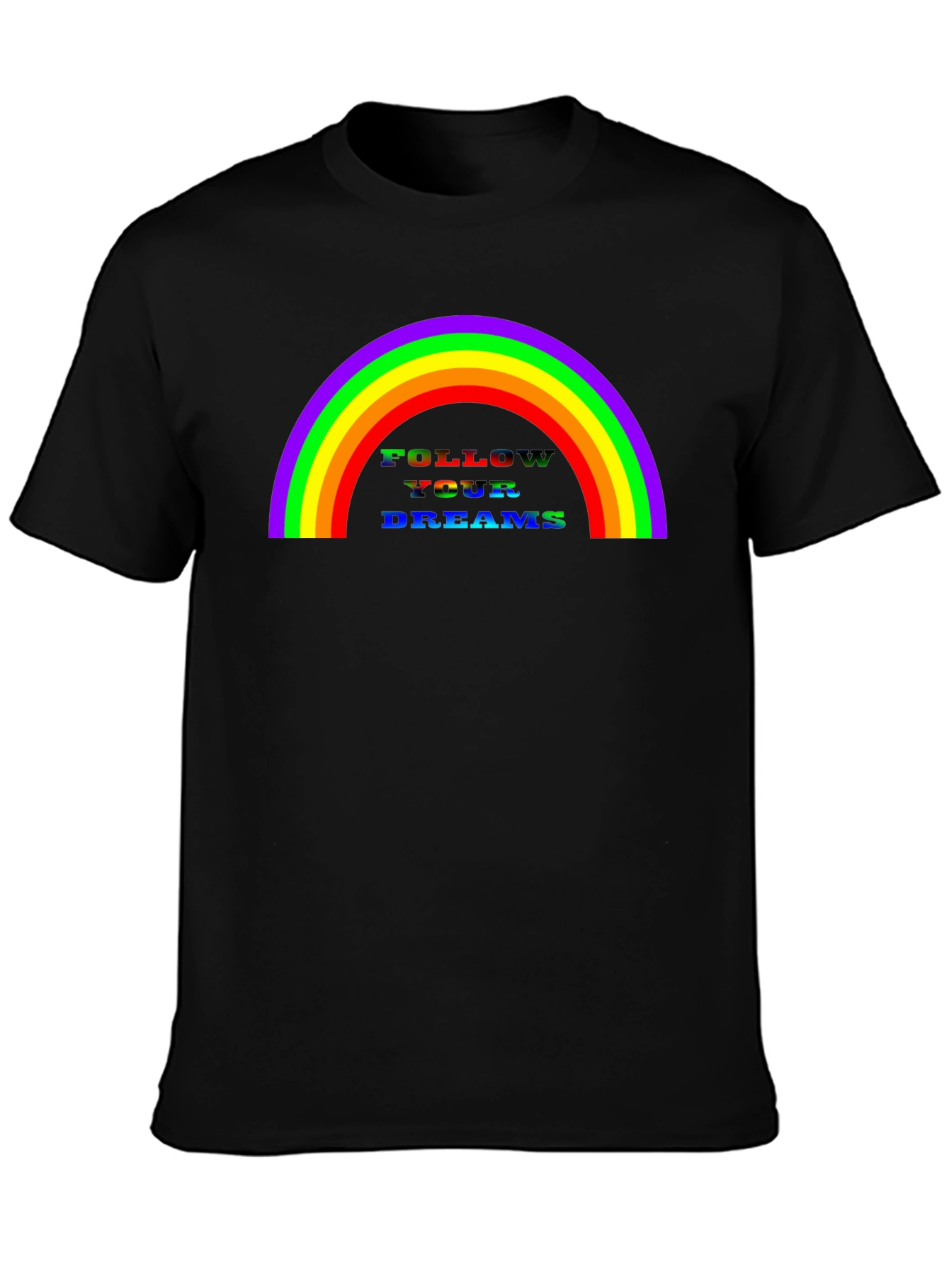 Rainbow Follow Your Dreams Graphic Tee