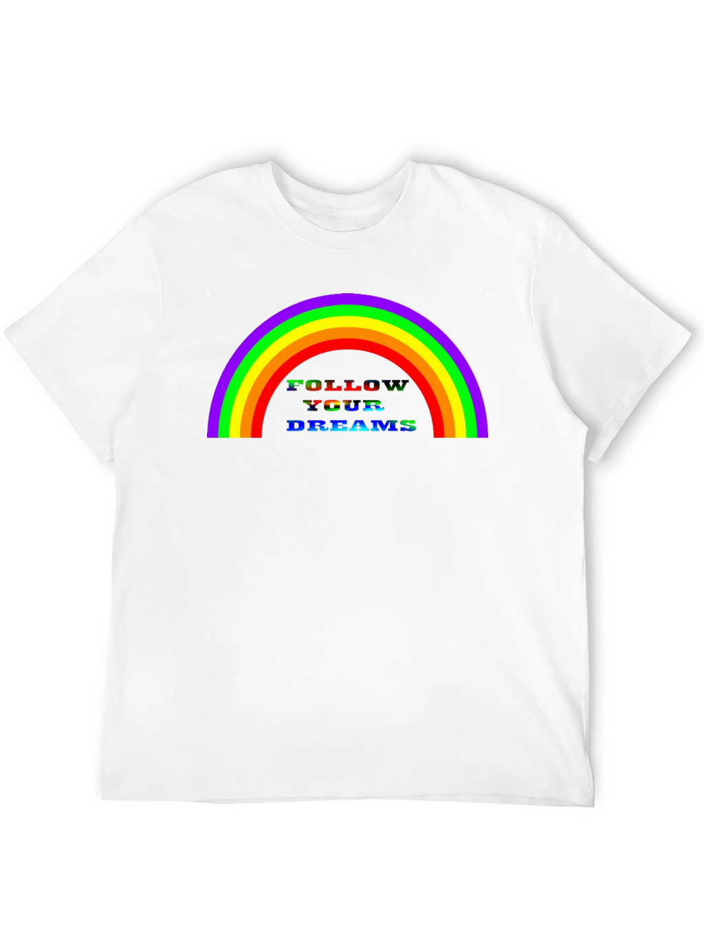 Rainbow Follow Your Dreams Graphic Tee