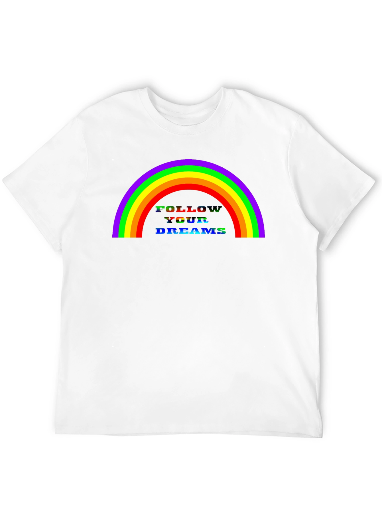 Rainbow Follow Your Dreams Graphic Tee