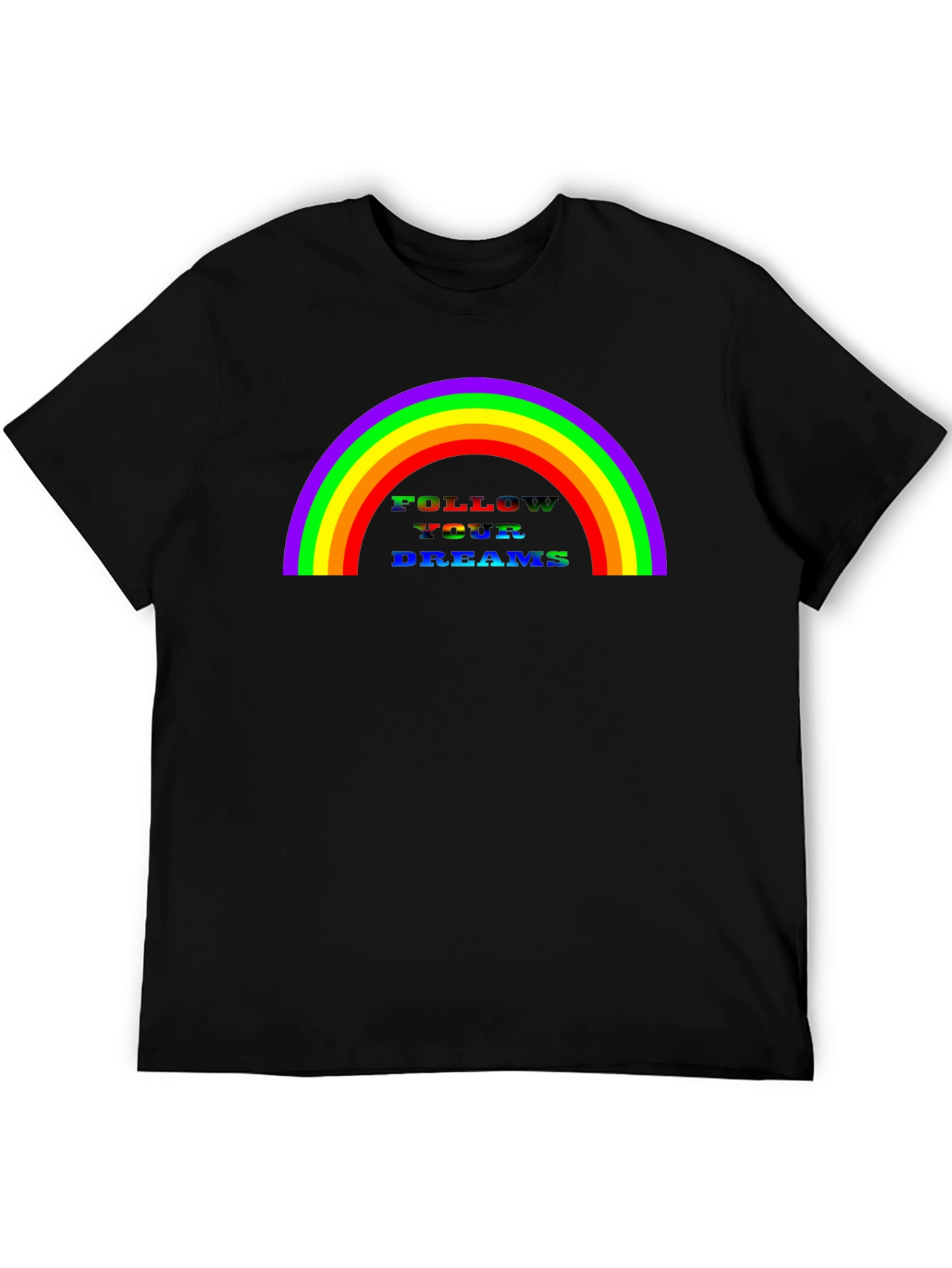 Rainbow Follow Your Dreams Graphic Tee