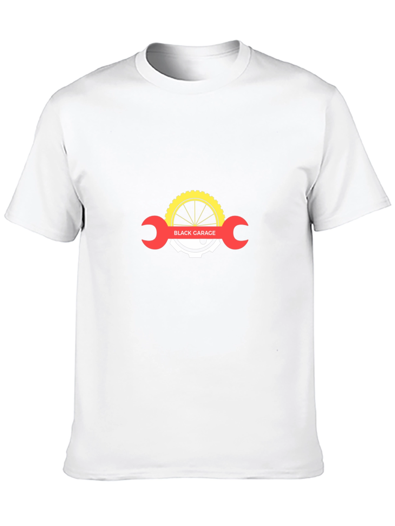 Black Garage Bike Mechanic T-Shirt