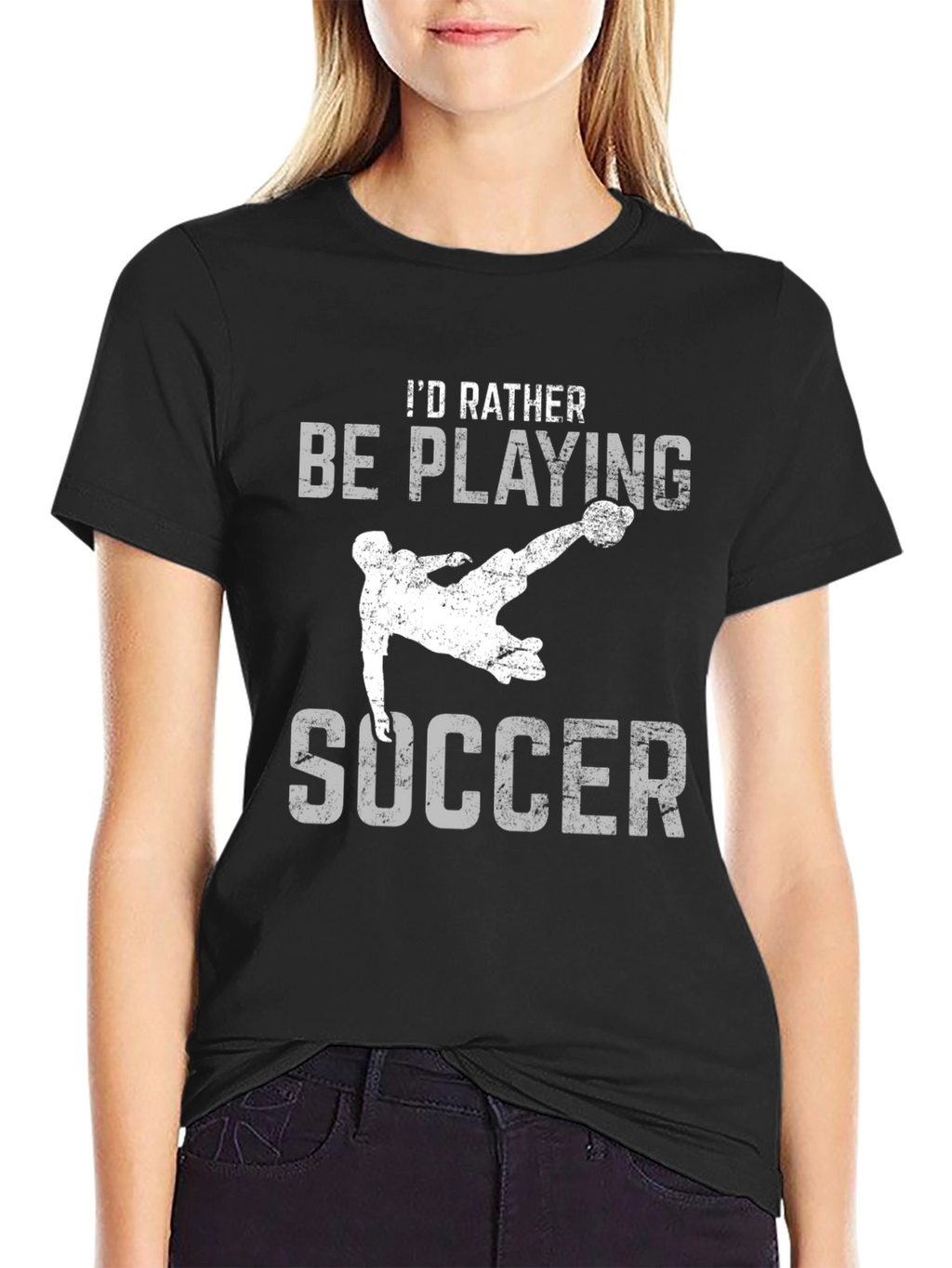 Soccer T-Shirt - Id Rather Be Playing