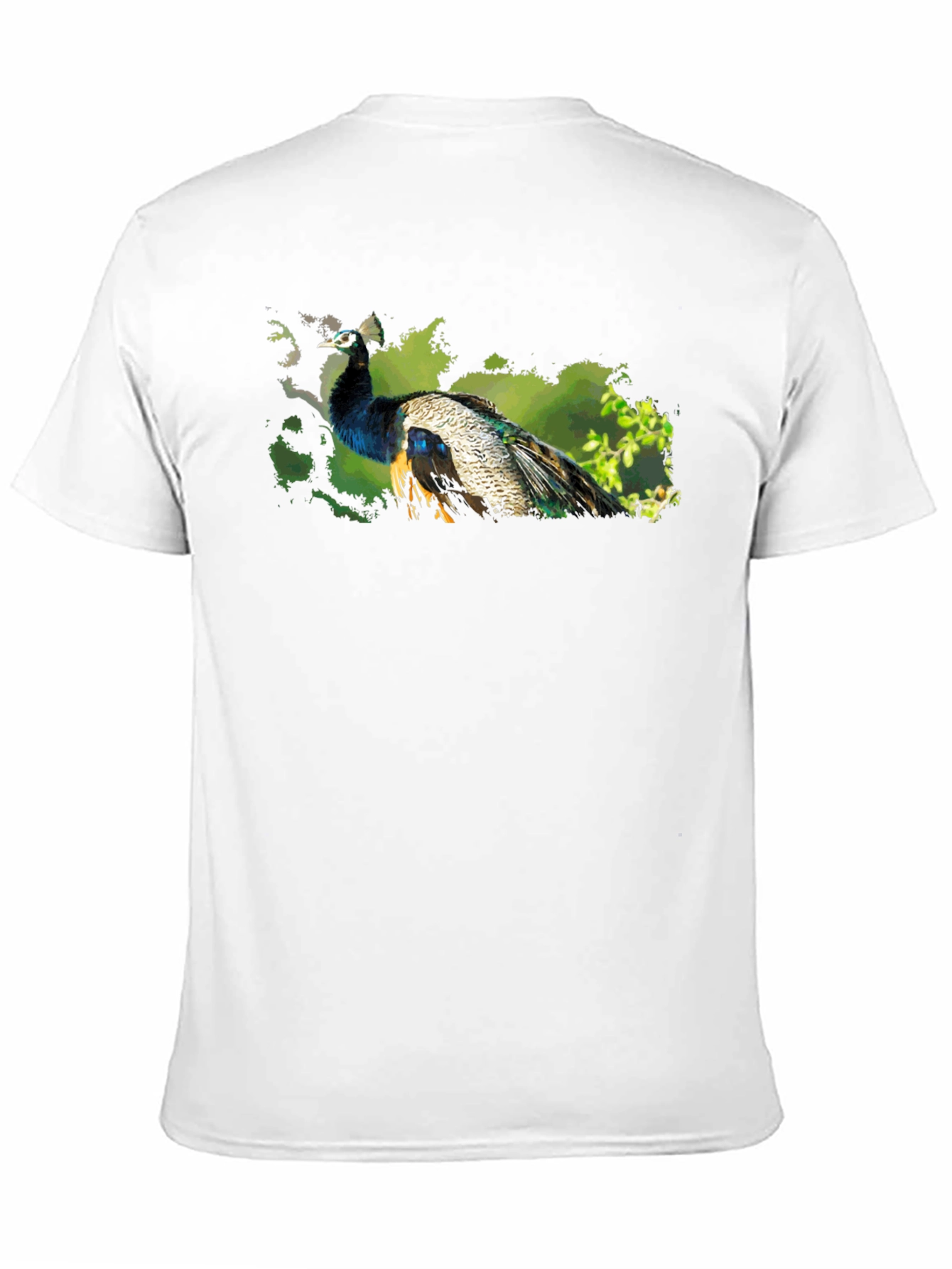 Peacock Graphic Tee - Nature Inspired Design