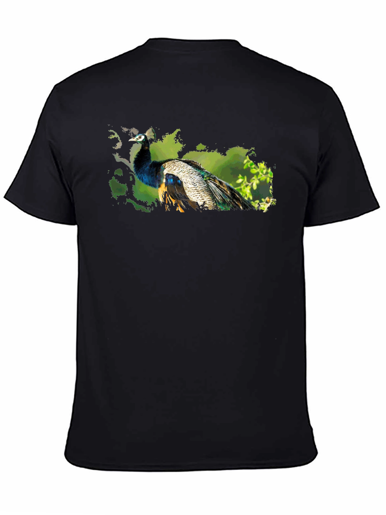 Peacock Graphic Tee - Nature Inspired Design