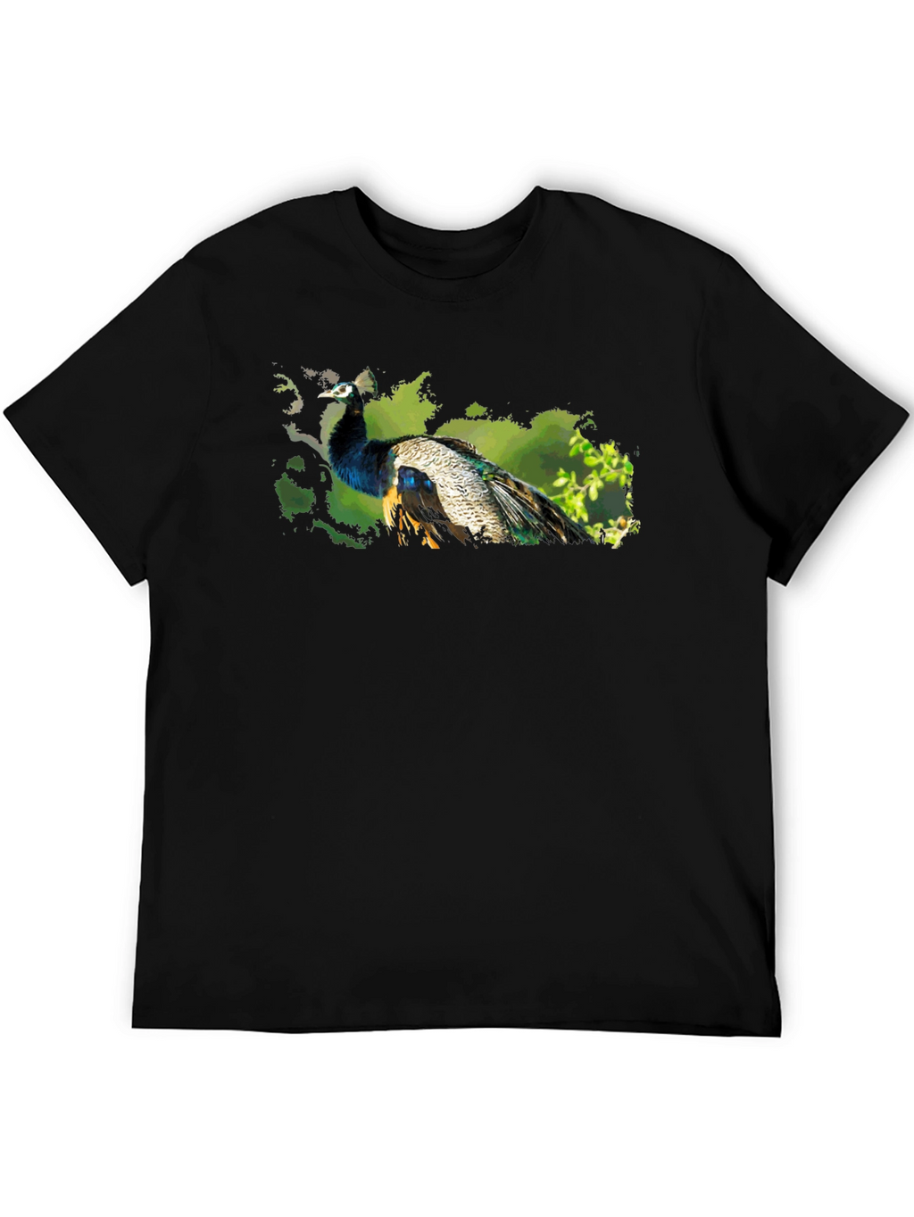Peacock Graphic Tee - Nature Inspired Design