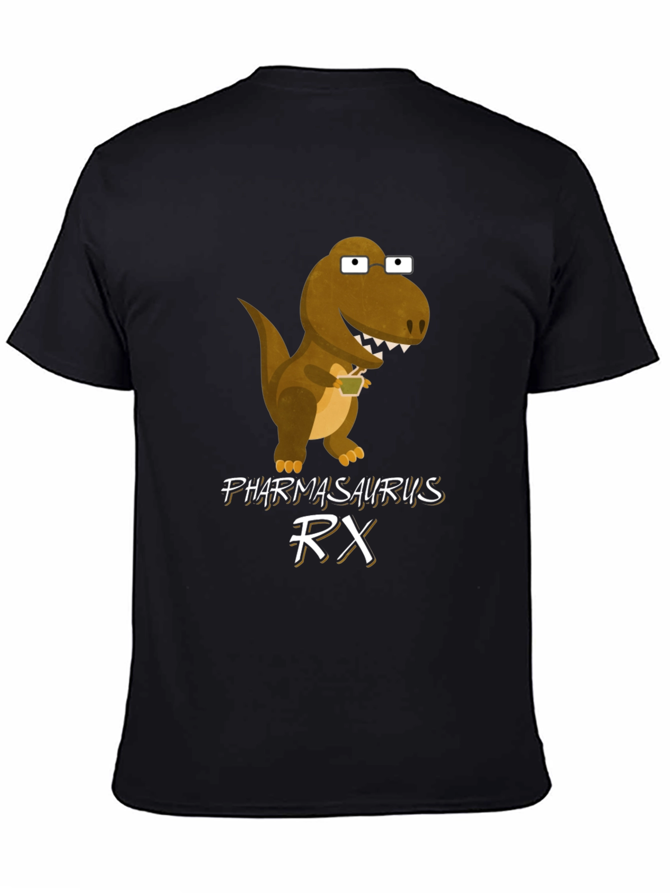 Pharmasaurus RX T-Shirt - Funny Dinosaur Graphic Tee