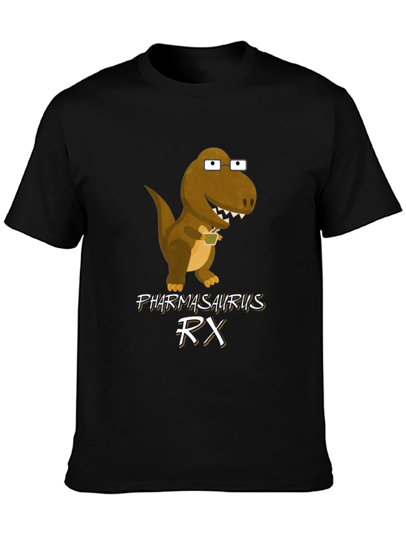 Pharmasaurus RX T-Shirt - Funny Dinosaur Graphic Tee