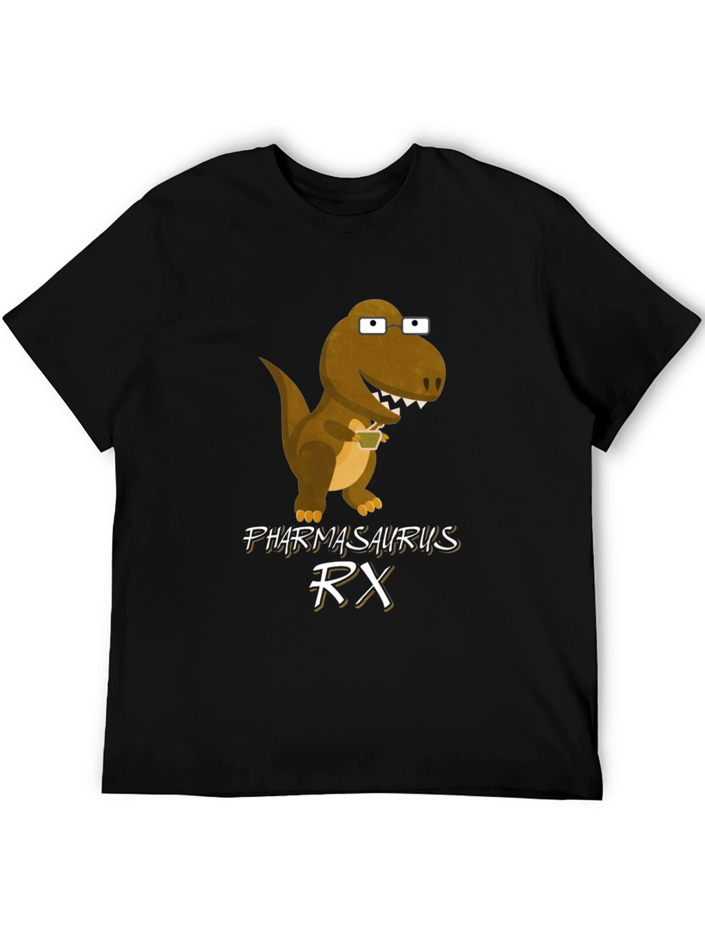 Pharmasaurus RX T-Shirt - Funny Dinosaur Graphic Tee