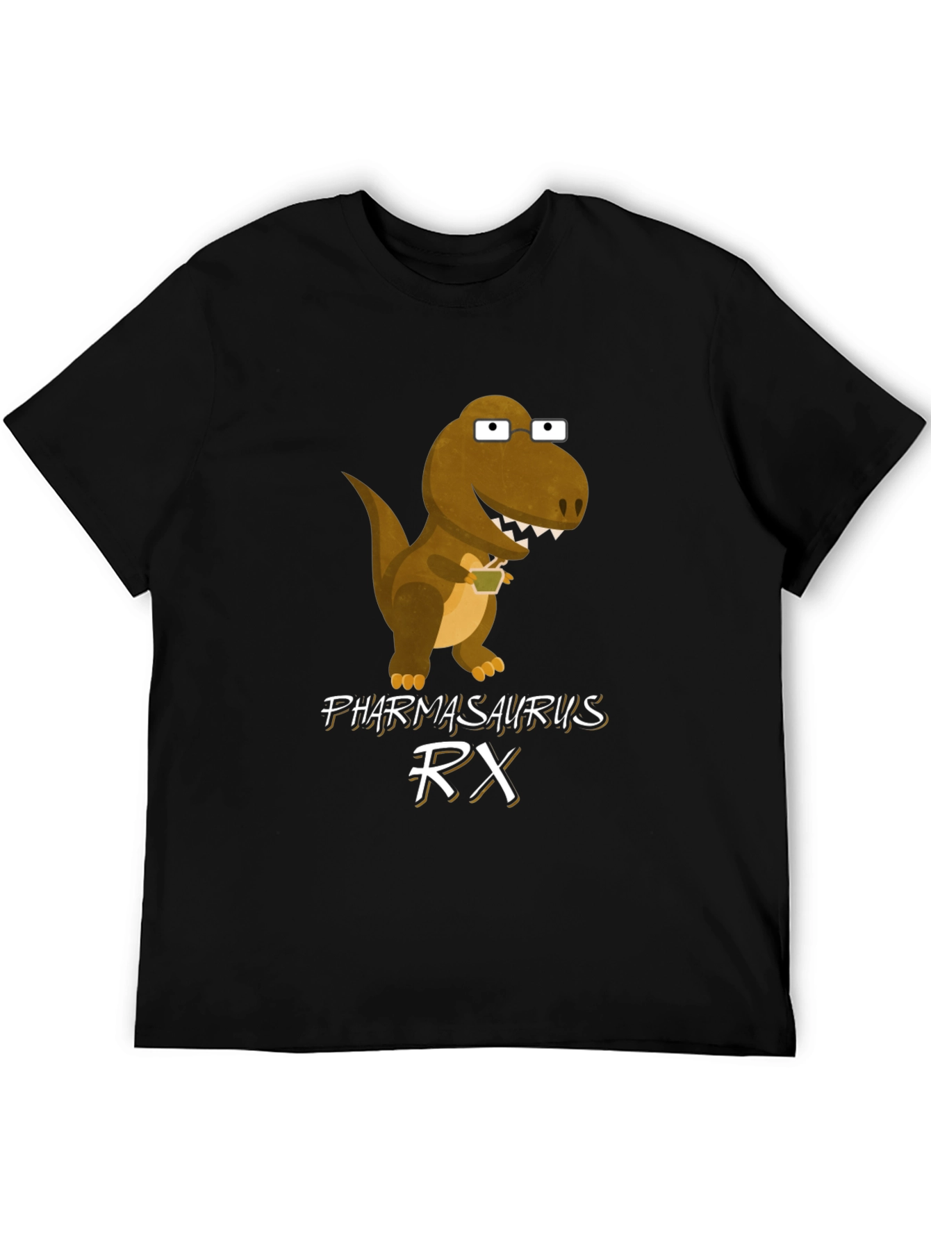 Pharmasaurus RX T-Shirt - Funny Dinosaur Graphic Tee