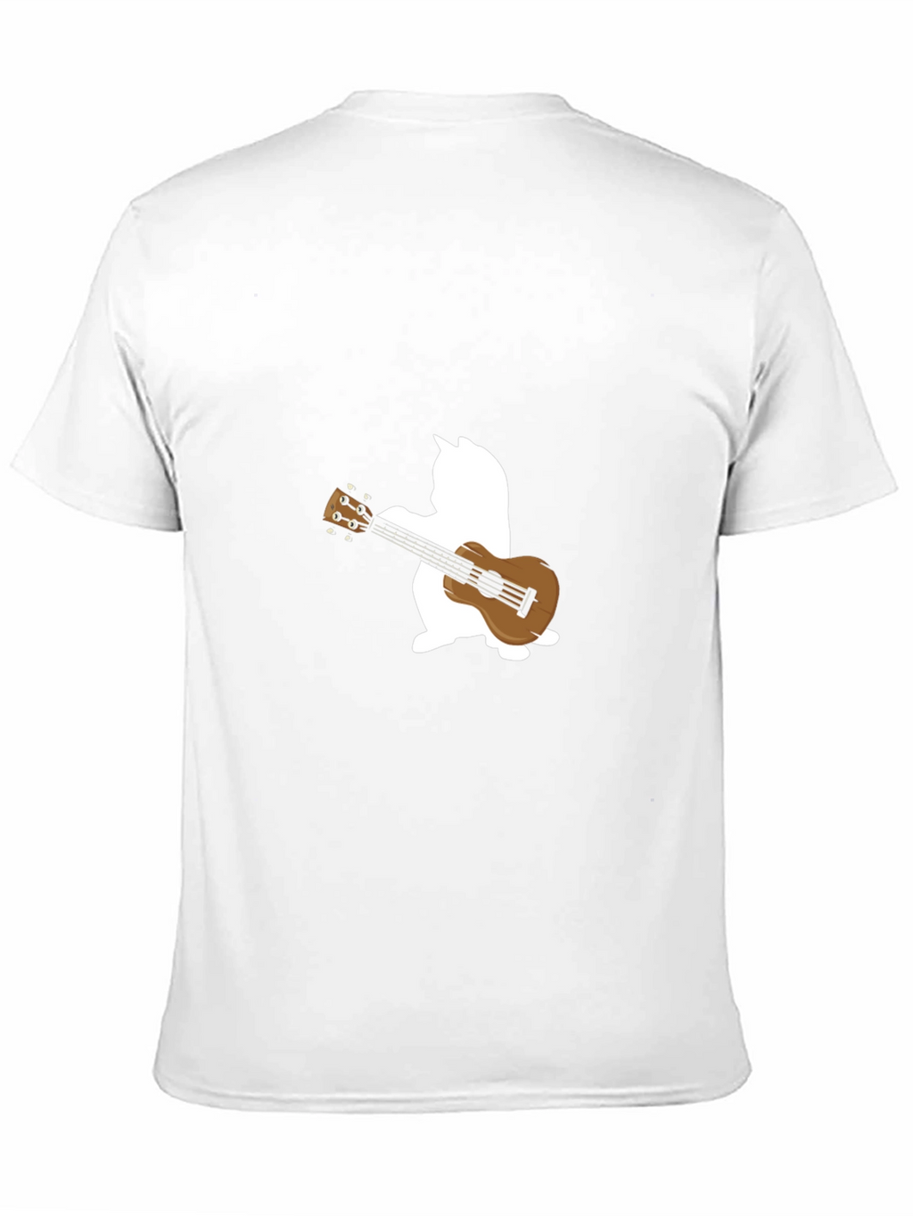 Cat Ukulele T-Shirt - Black