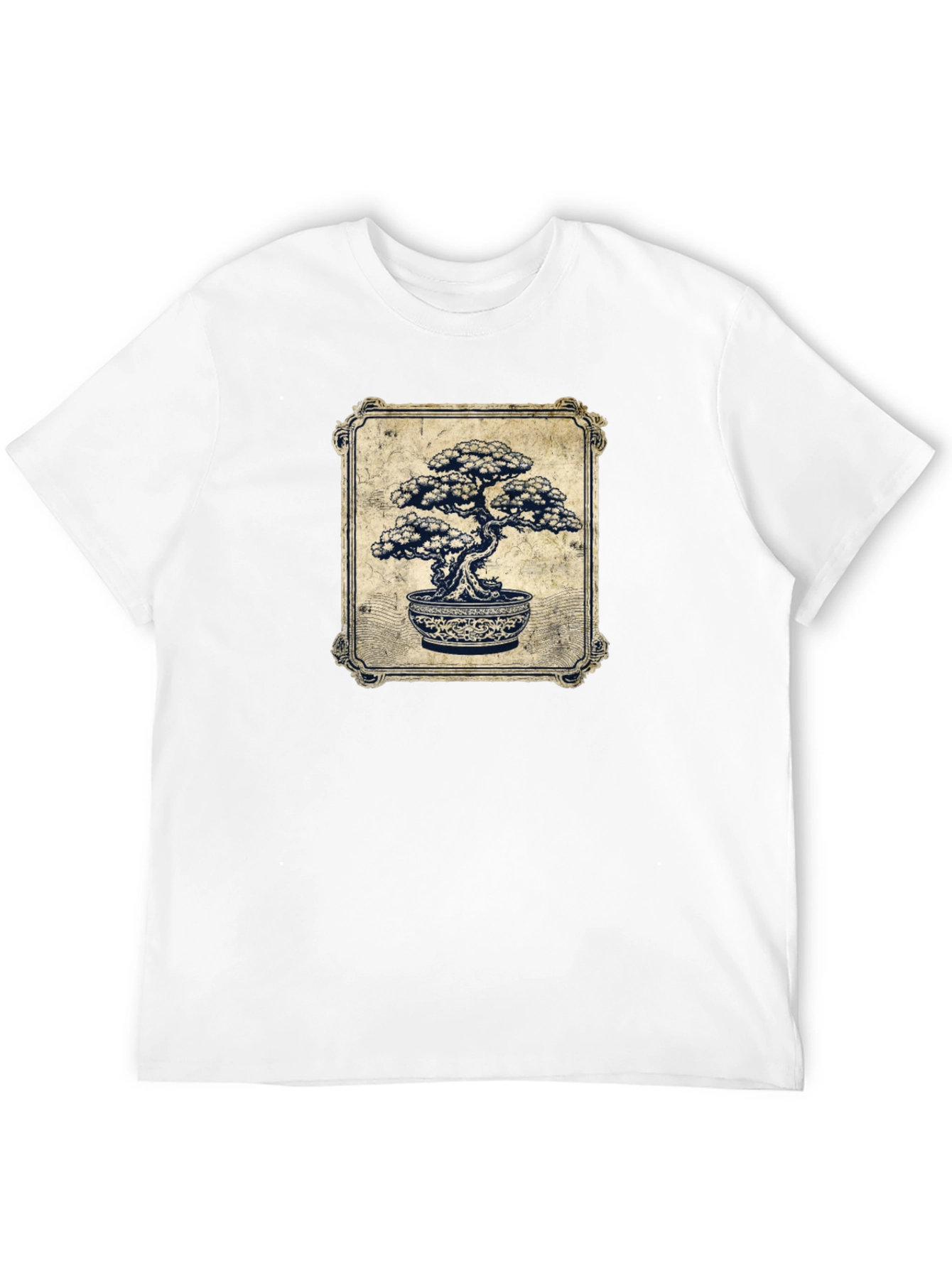 Bonsai Tree Graphic T-Shirt - Artistic Black Tee