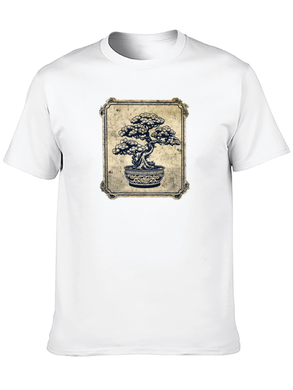 Bonsai Tree Graphic T-Shirt - Artistic Black Tee