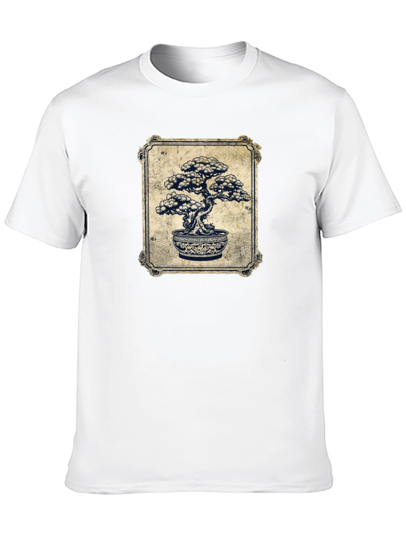 Bonsai Tree Graphic T-Shirt - Artistic Black Tee