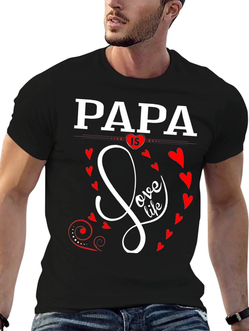 Papa Love Life Graphic Tee