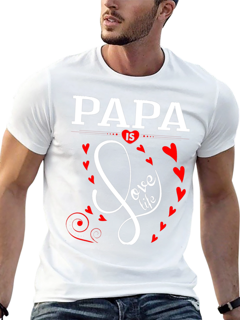Papa Love Life Graphic Tee