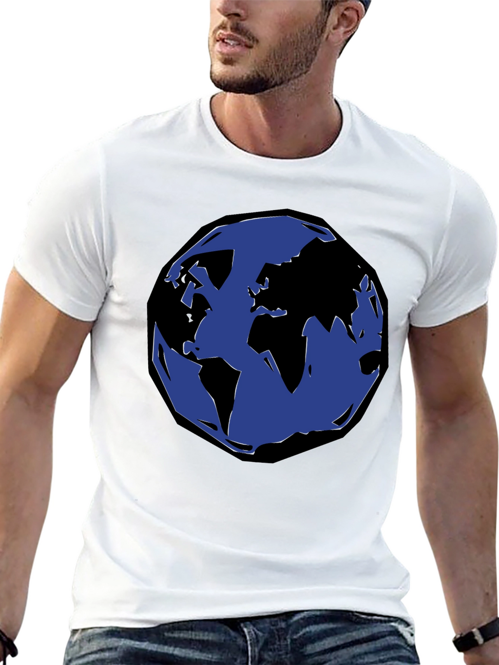 Earth Graphic Black T-Shirt