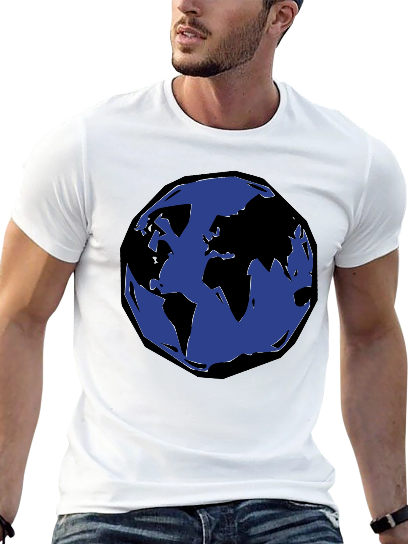 Earth Graphic Black T-Shirt