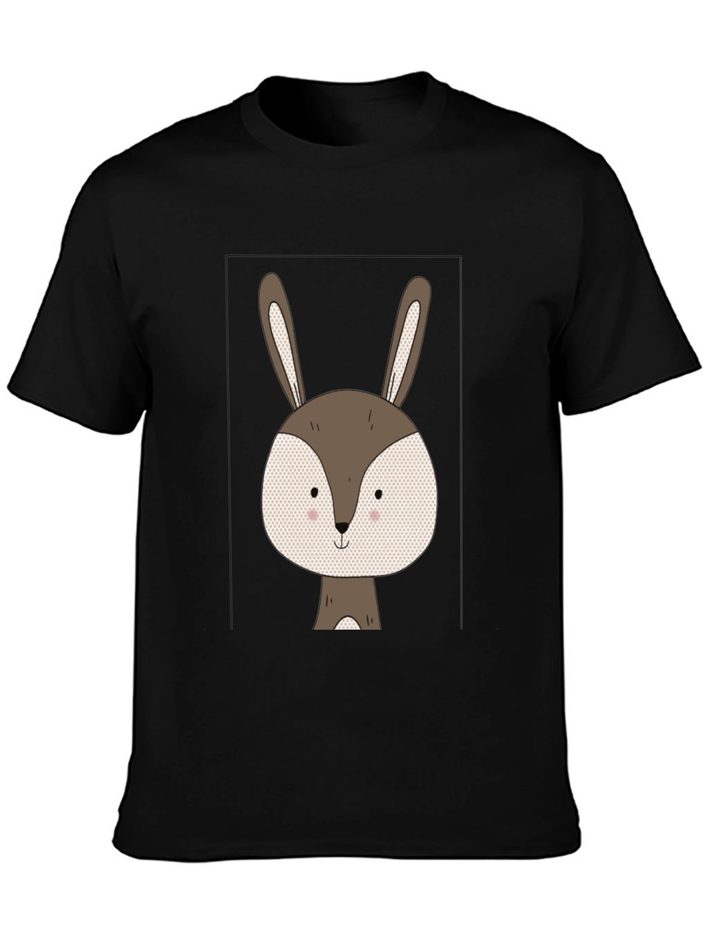 Cute Bunny Graphic Tee - Soft Cotton Blend