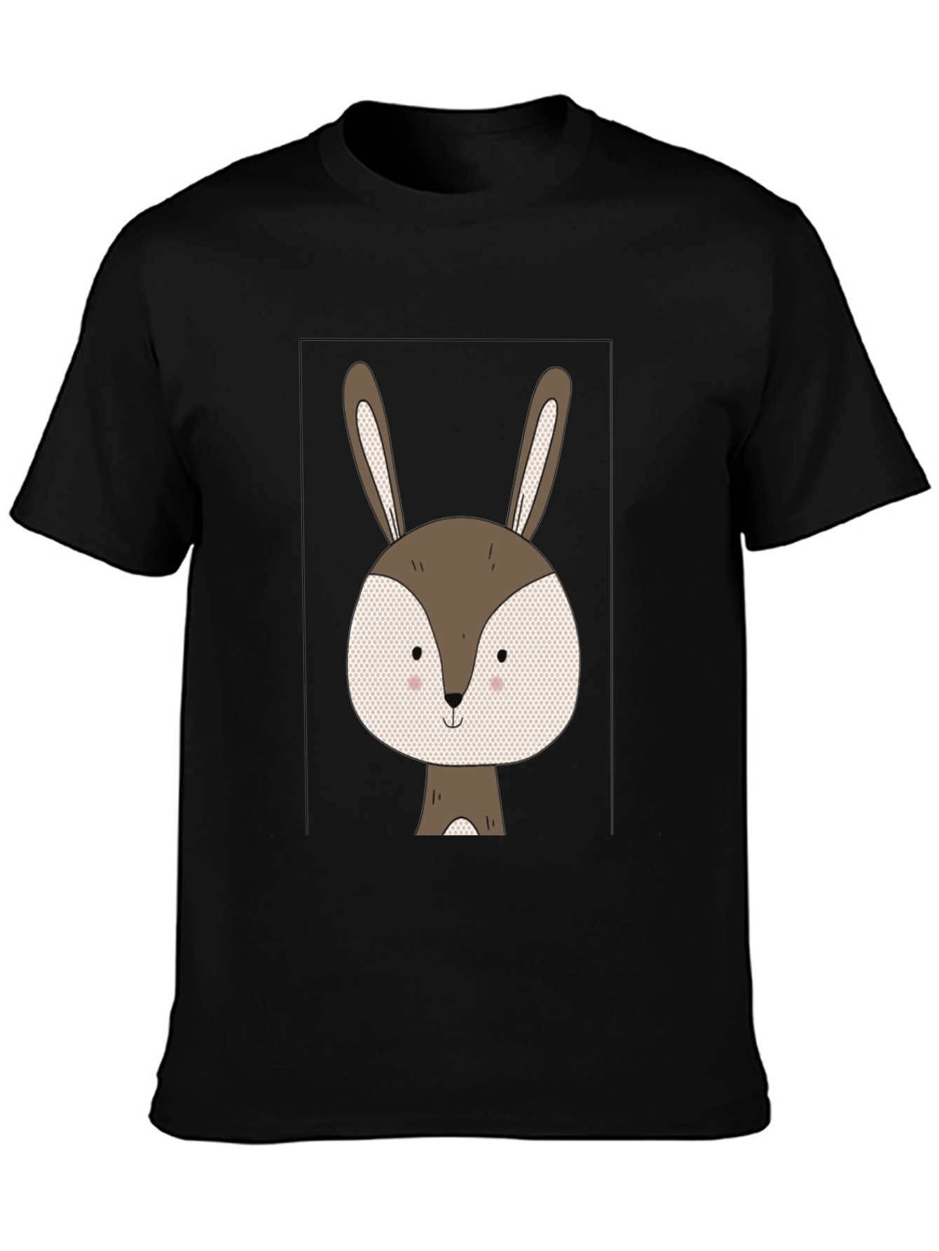 Cute Bunny Graphic Tee - Soft Cotton Blend