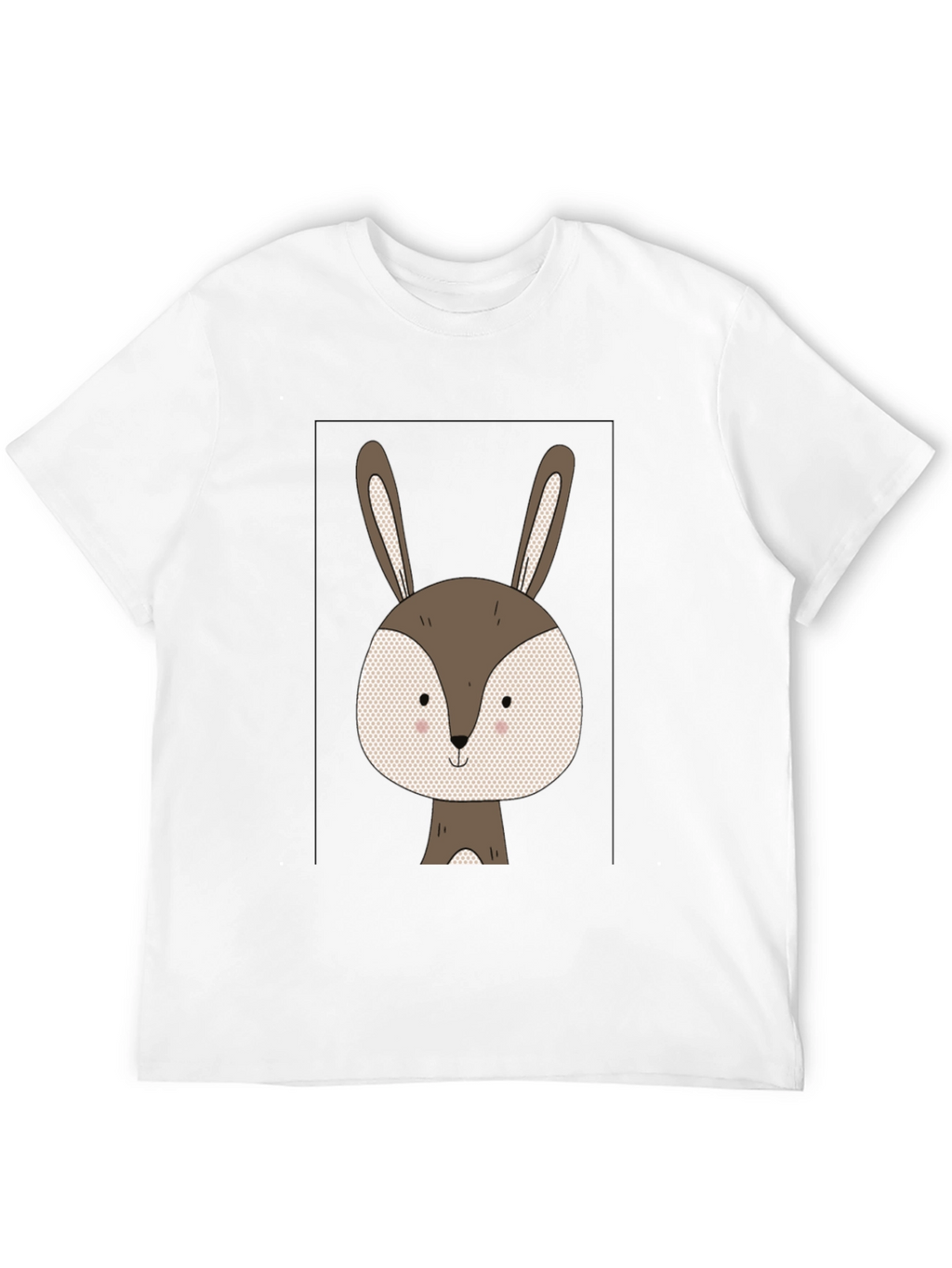 Cute Bunny Graphic Tee - Soft Cotton Blend