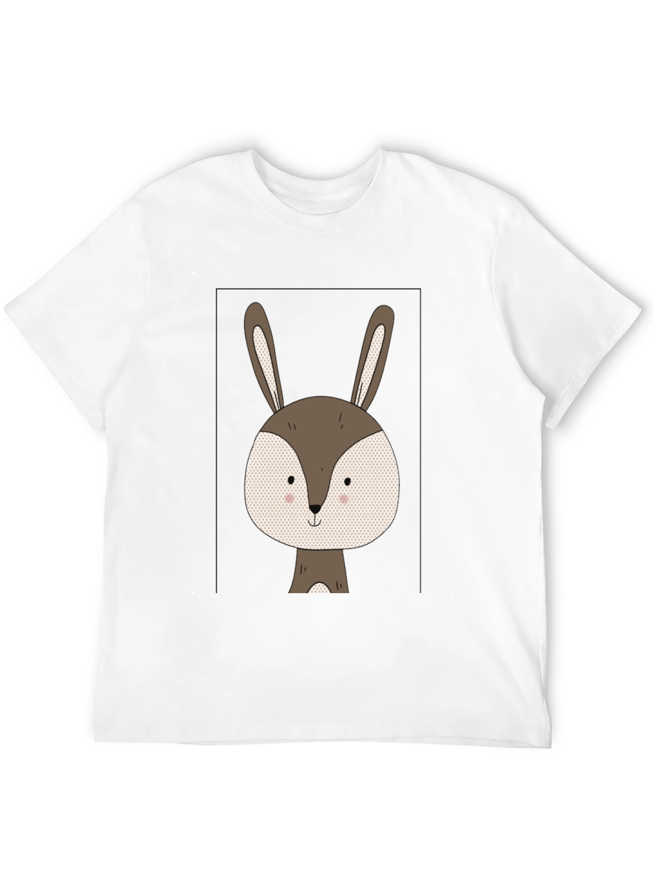 Cute Bunny Graphic Tee - Soft Cotton Blend