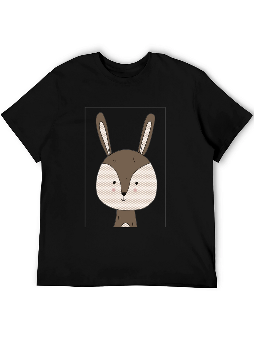 Cute Bunny Graphic Tee - Soft Cotton Blend