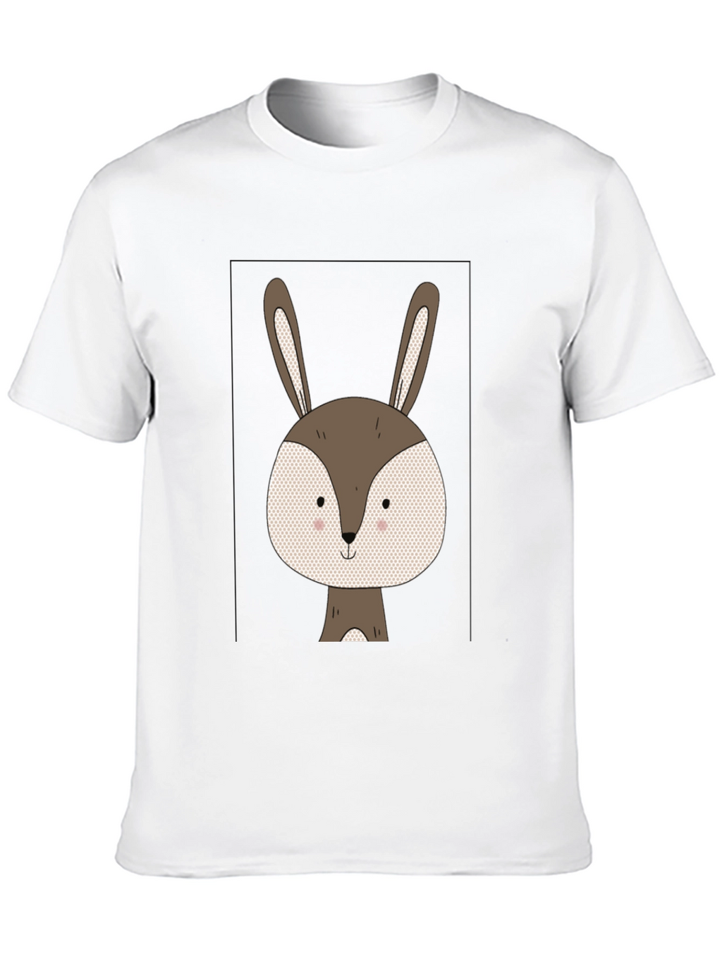Cute Bunny Graphic Tee - Soft Cotton Blend