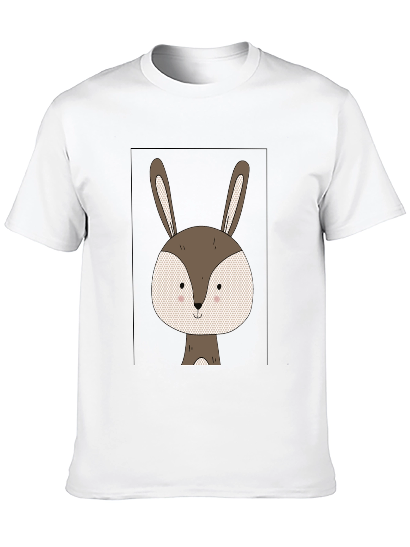 Cute Bunny Graphic Tee - Soft Cotton Blend