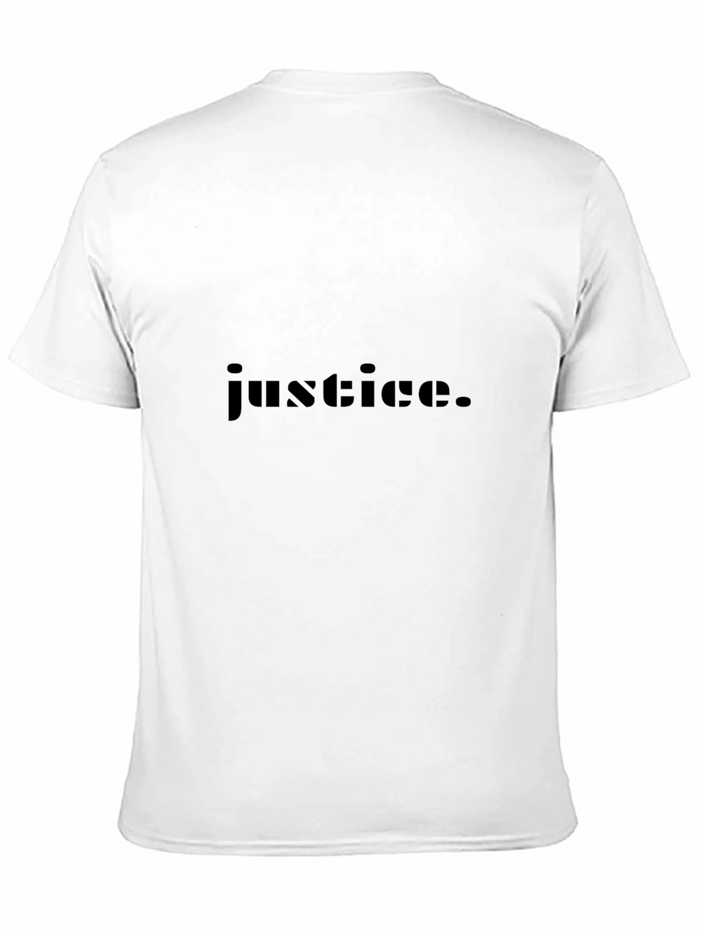 Justice Graphic Tee - Stylish Black Cotton T-Shirt