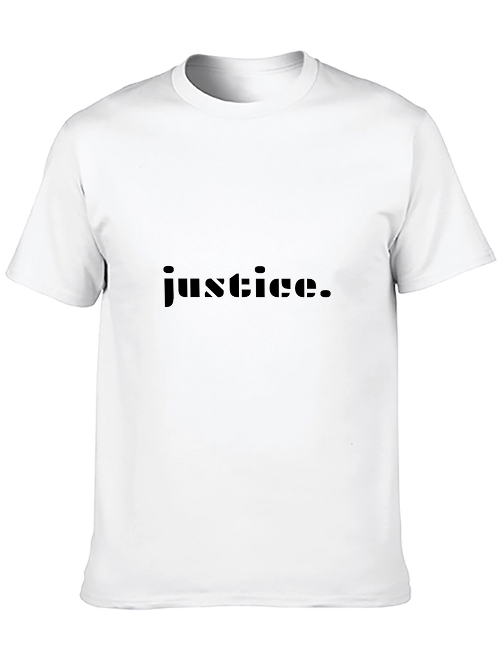 Justice Graphic Tee - Stylish Black Cotton T-Shirt
