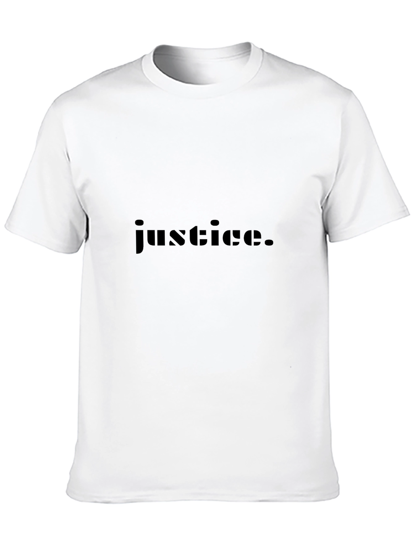 Justice Graphic Tee - Stylish Black Cotton T-Shirt