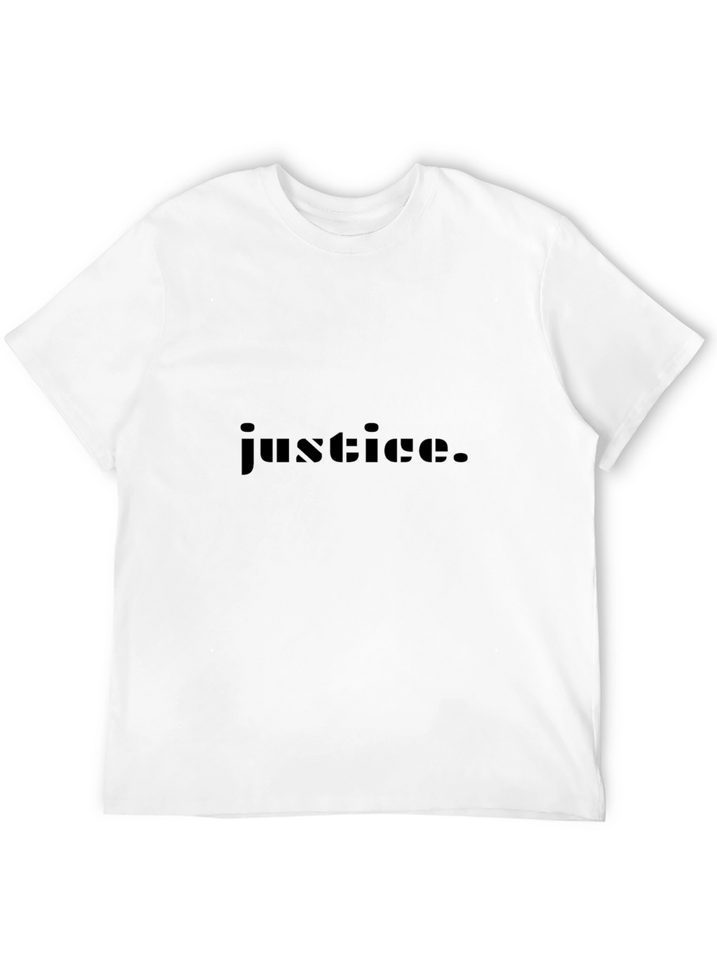 Justice Graphic Tee - Stylish Black Cotton T-Shirt