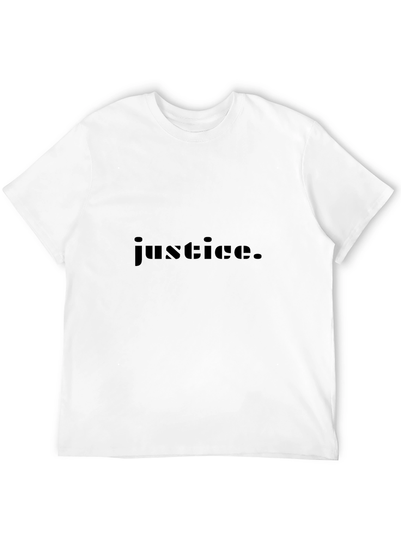 Justice Graphic Tee - Stylish Black Cotton T-Shirt